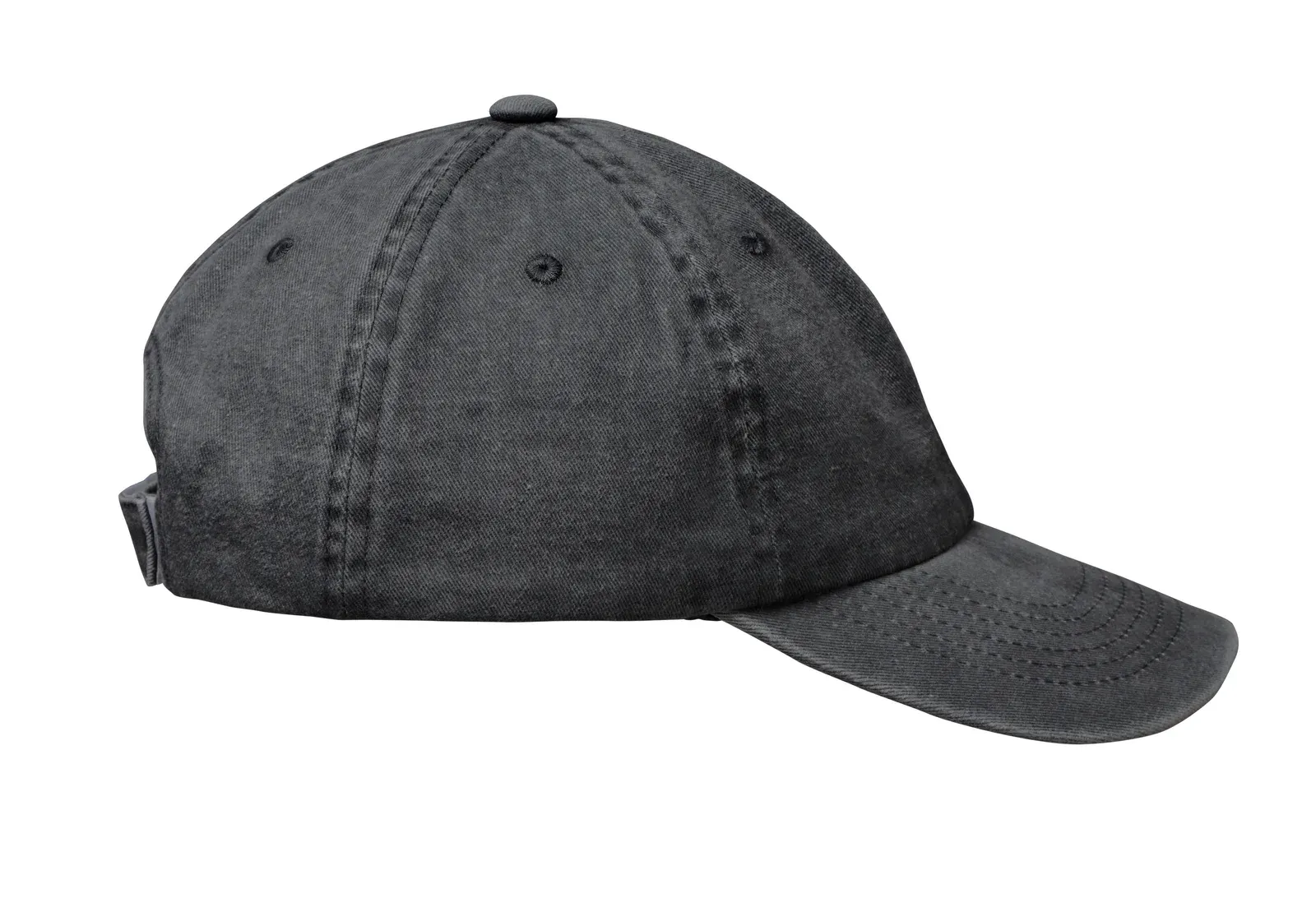 Vinbuck Vintage Washed Cotton Cap — Black