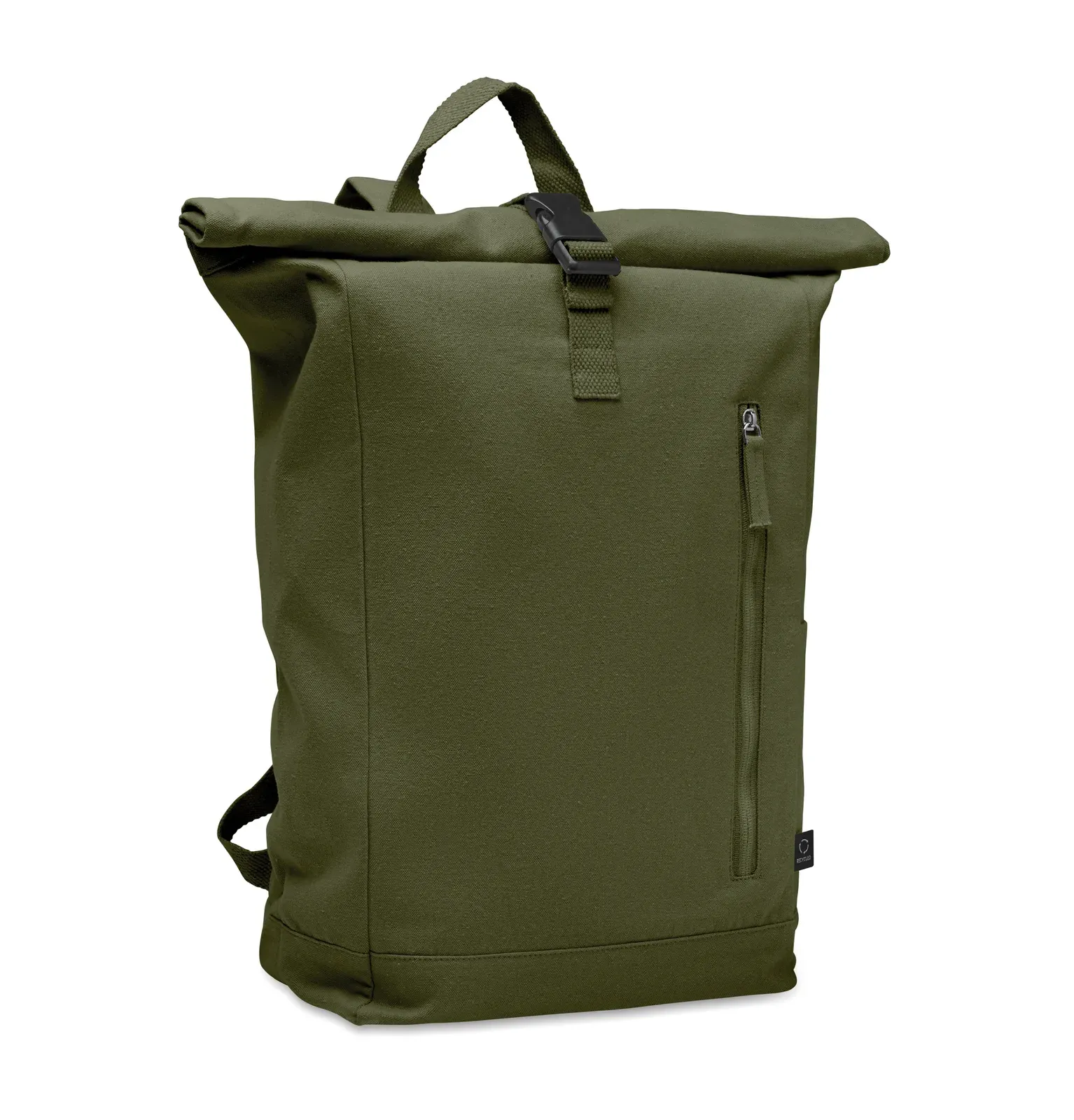 RPET Laptop Backpack Kamet with Zippered Pocket 31X14X39 cm MO2552 — Army Green