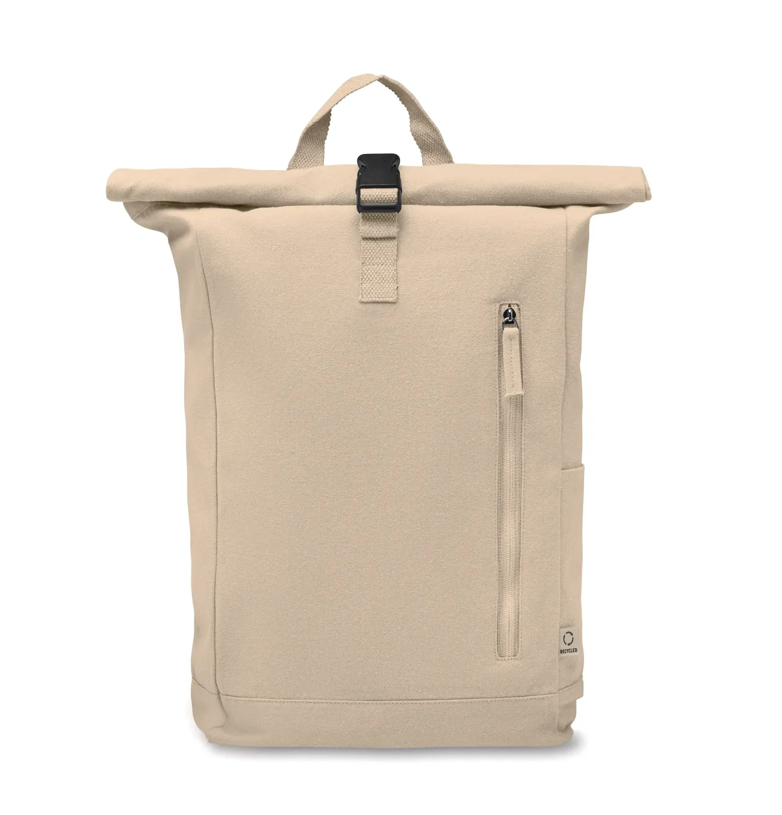 RPET Laptop Backpack Kamet with Zippered Pocket 31X14X39 cm MO2552 — Beige
