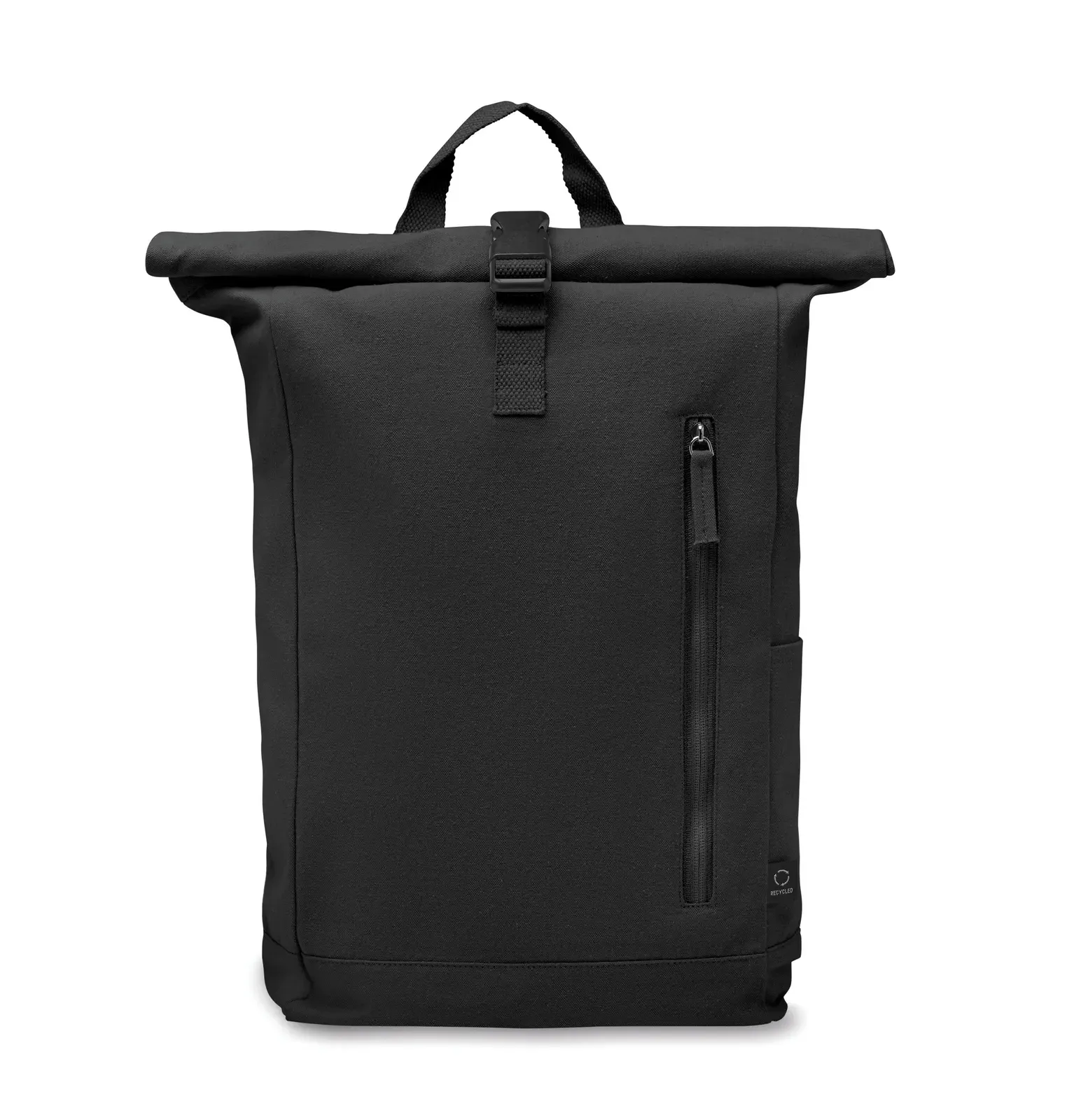 RPET Laptop Backpack Kamet with Zippered Pocket 31X14X39 cm MO2552 — Black