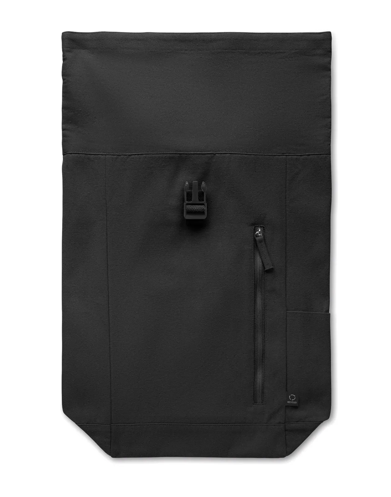 RPET Laptop Backpack Kamet with Zippered Pocket 31X14X39 cm MO2552 — Black
