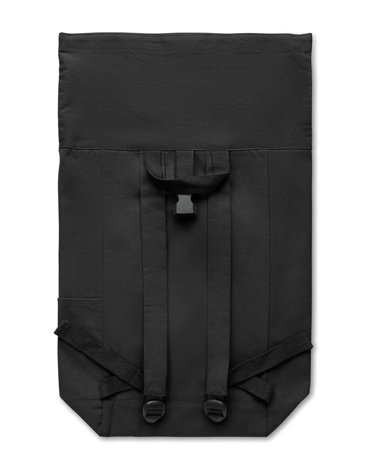 RPET Laptop Backpack Kamet with Zippered Pocket 31X14X39 cm MO2552 — Black