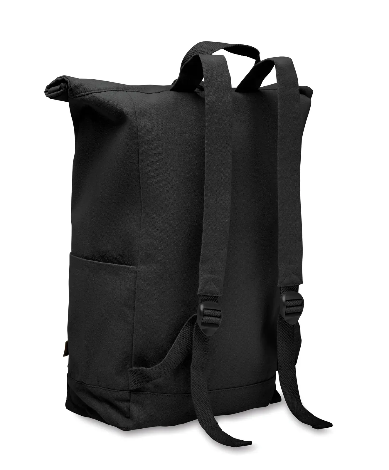 RPET Laptop Backpack Kamet with Zippered Pocket 31X14X39 cm MO2552 — Black