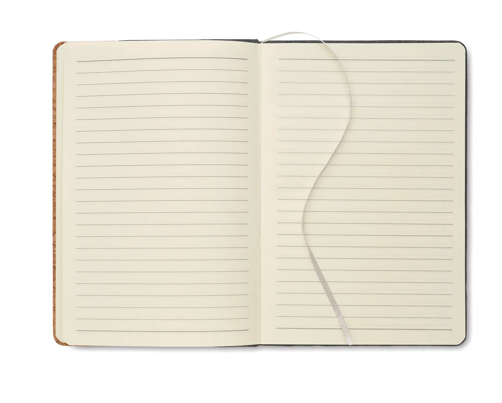 Corkbook A5 RPET Felt & Cork Notebook – 160-Page FSC-Certified Refill with Pen Loop — Stone Grey