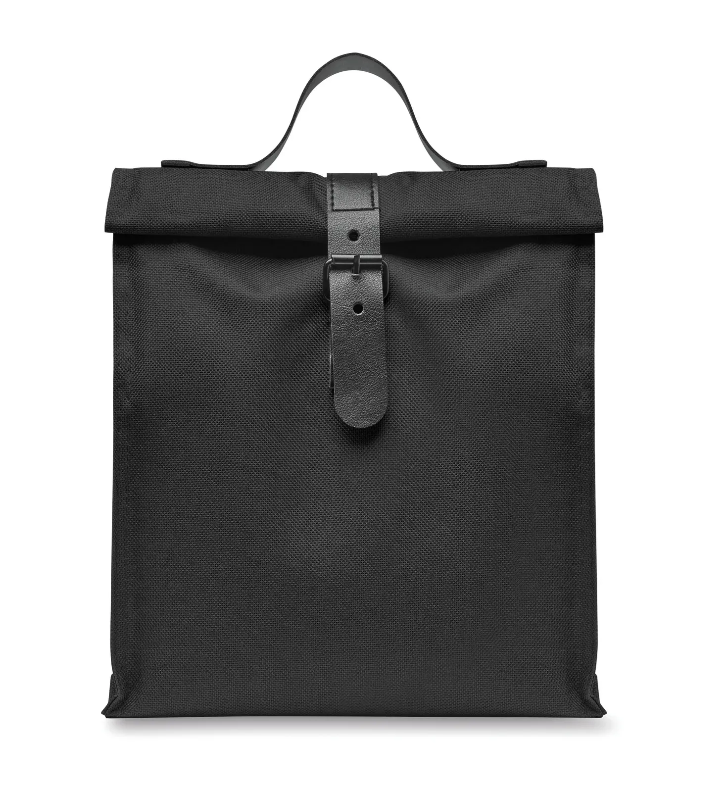 Recycled Cotton Cooler Bag Chill with 18x14x30 Cm 18X14X30 cm — Black