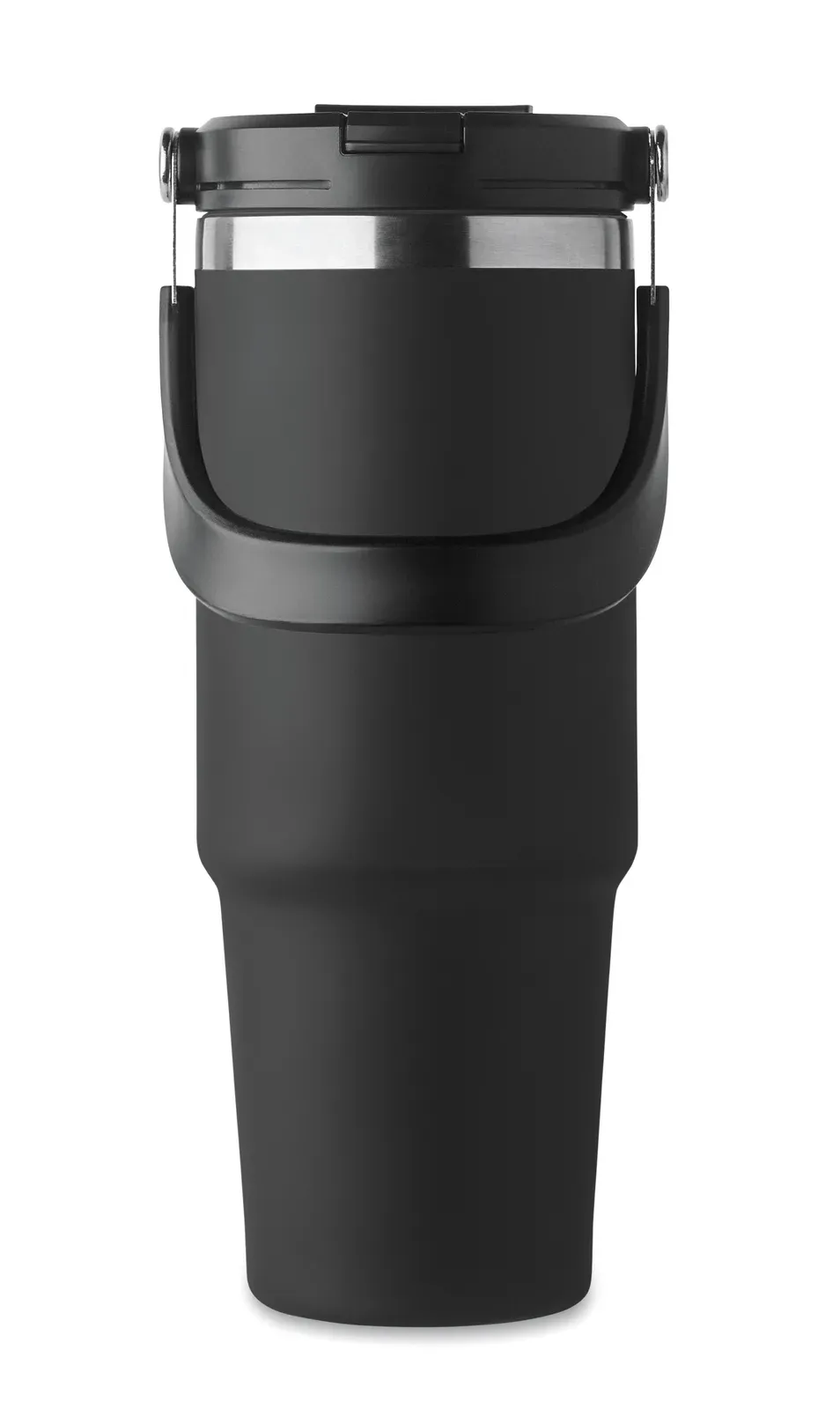 Suma Hand – Double Wall Recycled Stainless Steel (90% Recycled Stainless Steel and 10% Stainless Steel) Tumbler with Lid — Black