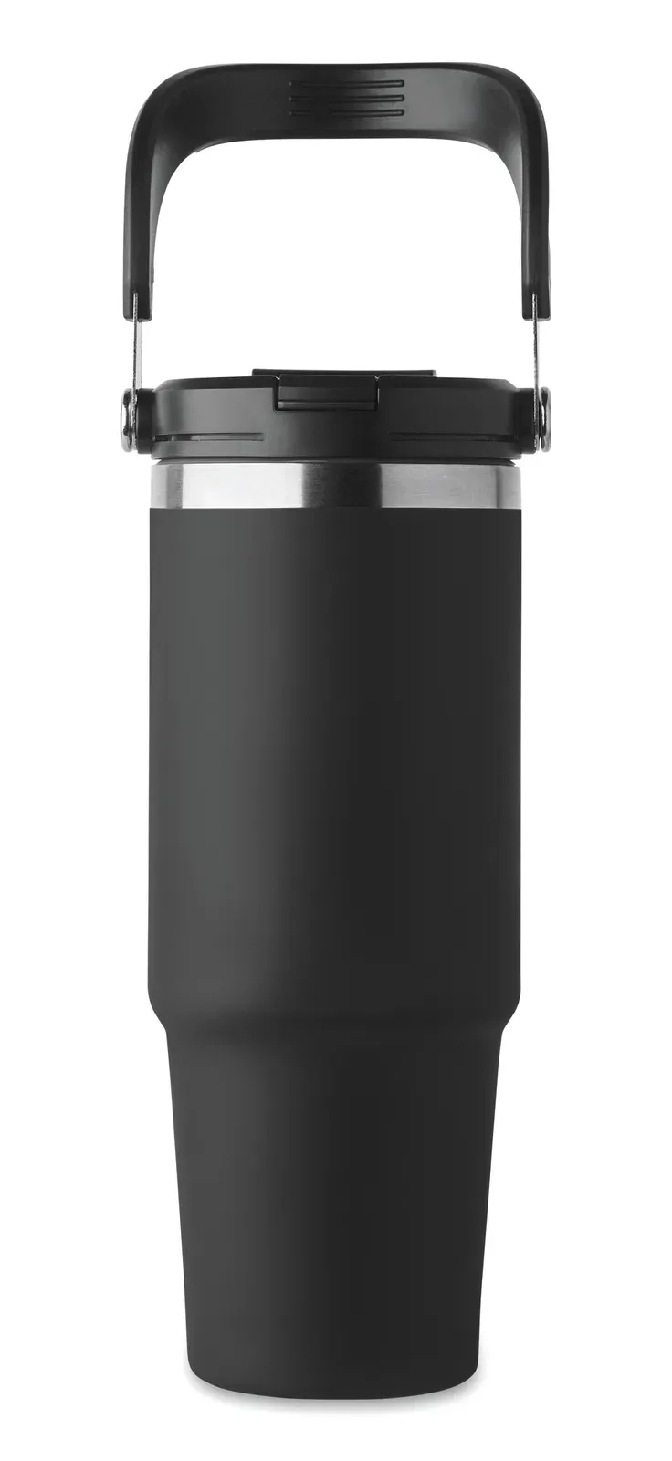 Suma Hand – Double Wall Recycled Stainless Steel (90% Recycled Stainless Steel and 10% Stainless Steel) Tumbler with Lid — Black