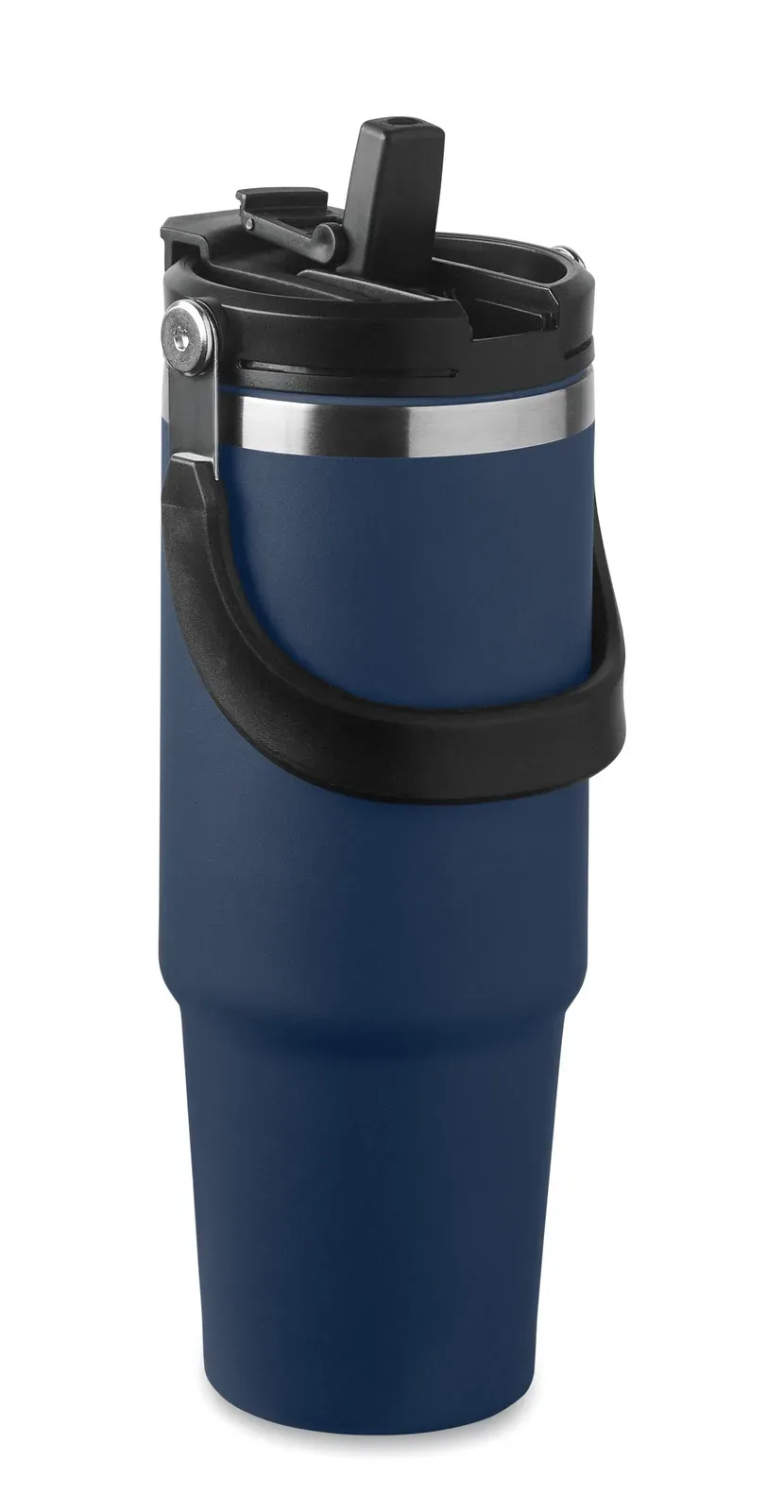 Suma Hand – Double Wall Recycled Stainless Steel (90% Recycled Stainless Steel and 10% Stainless Steel) Tumbler with Lid — French Navy