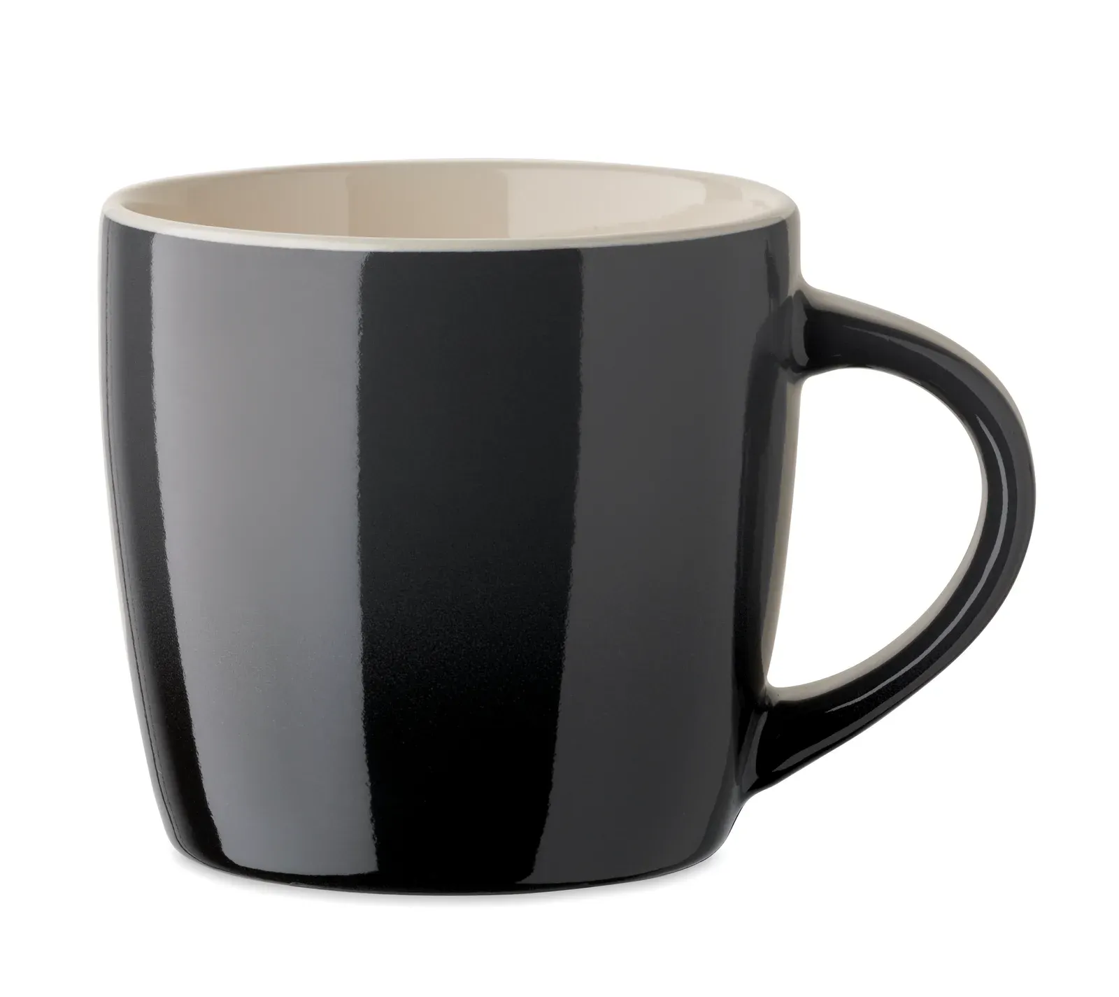 Peze – Gradient Coloured Ceramic Mug — Stone Grey