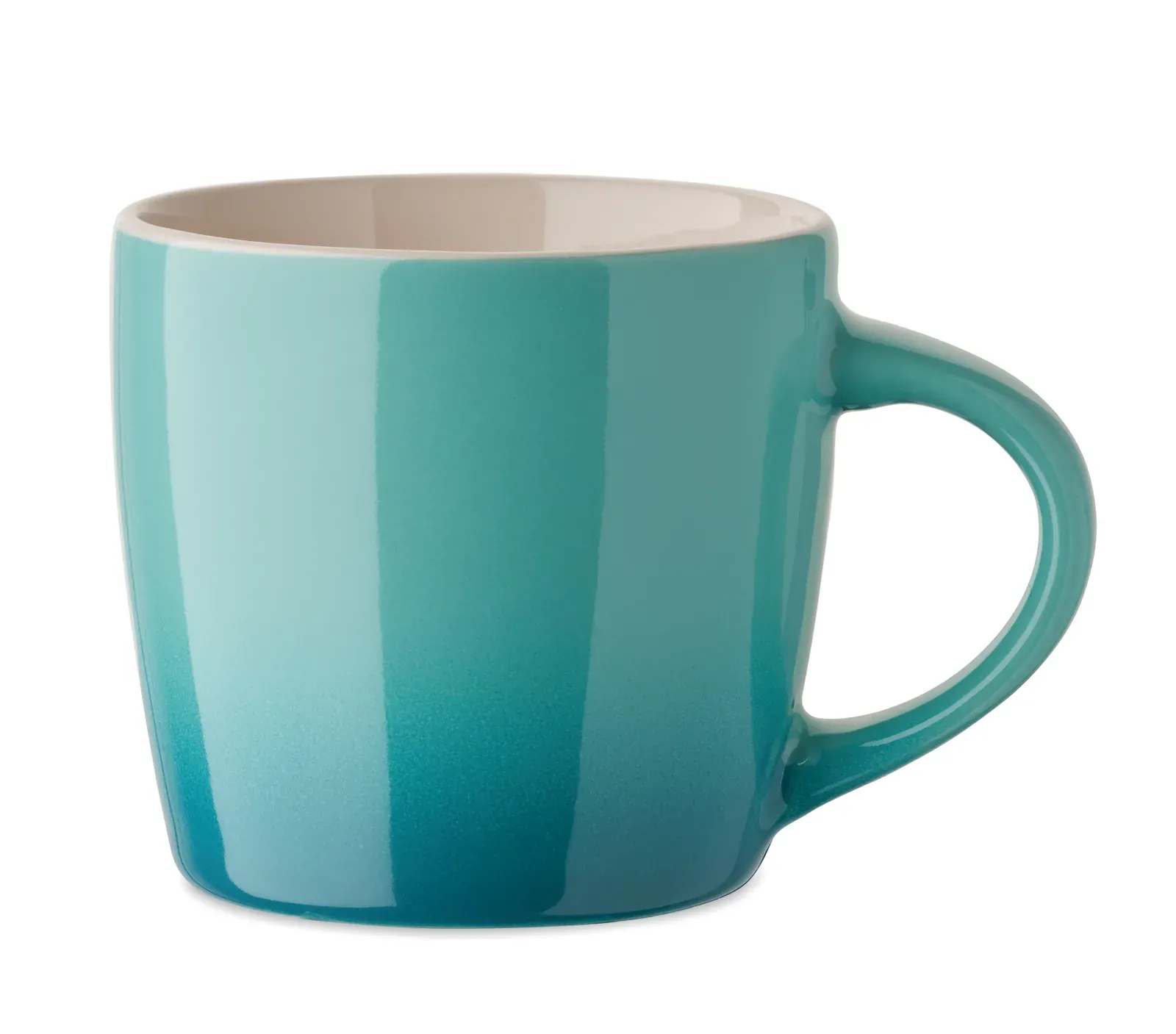 Peze – Gradient Coloured Ceramic Mug — Turquoise