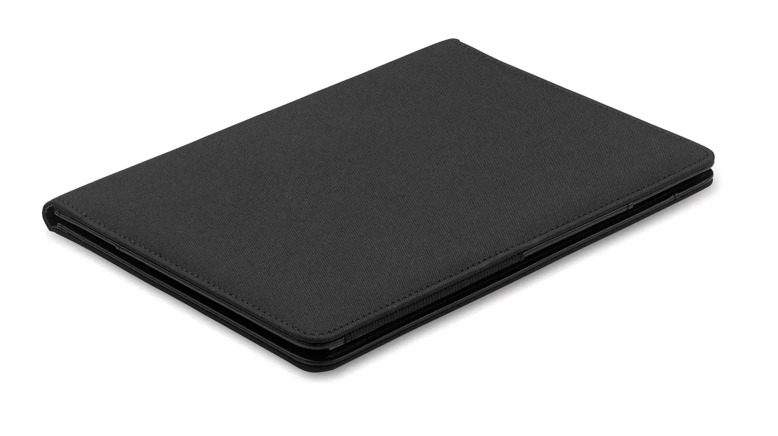 Folio A5 RPET Portfolio – Replaceable Bamboo Paper Notepad & Card Holders — Black