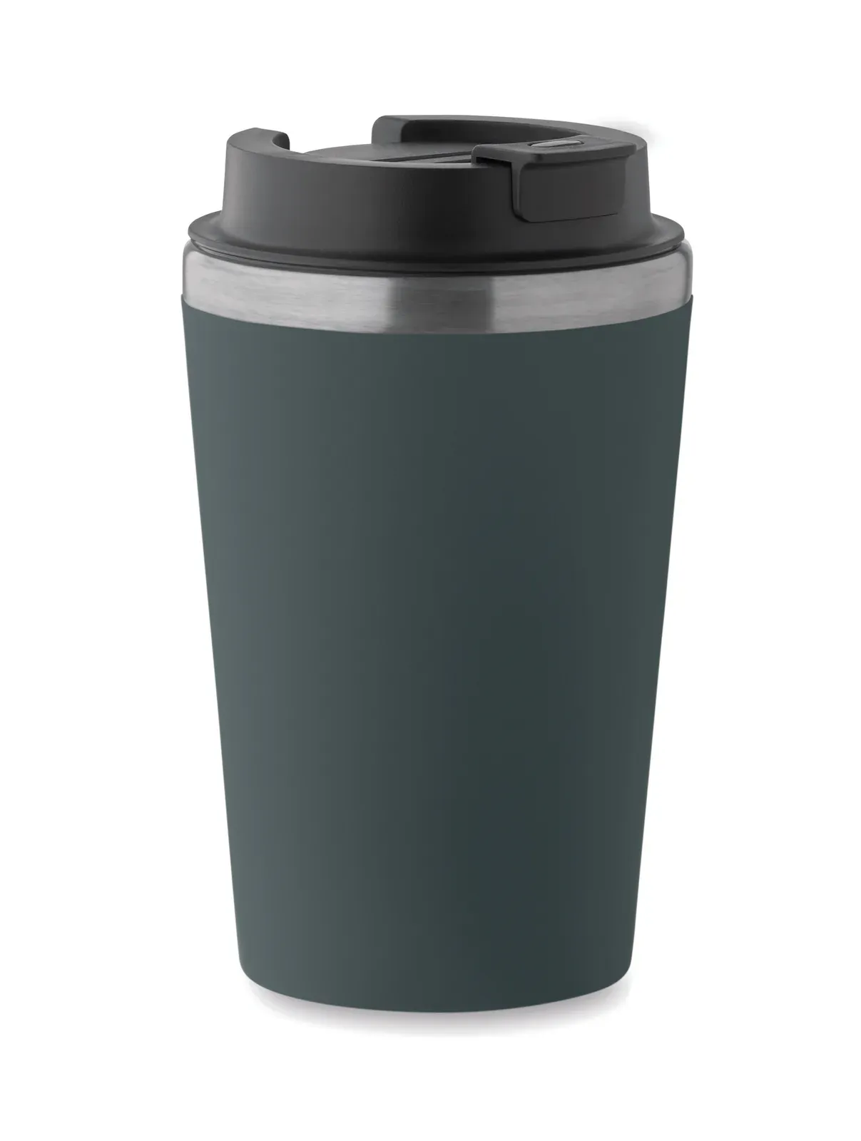Blerm – Double Wall Tumbler in PP Outer Wall with Inner Wall in Recycled Stainless Steel — Petrol