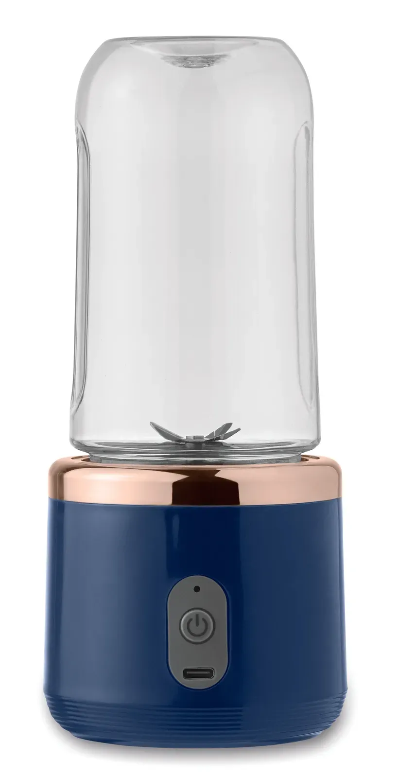 Blendie – Portable Smoothie Blender, Mixer with 6 Leaf Blade and 2 Removable Juice Cups in PCTG with Strap — Blue