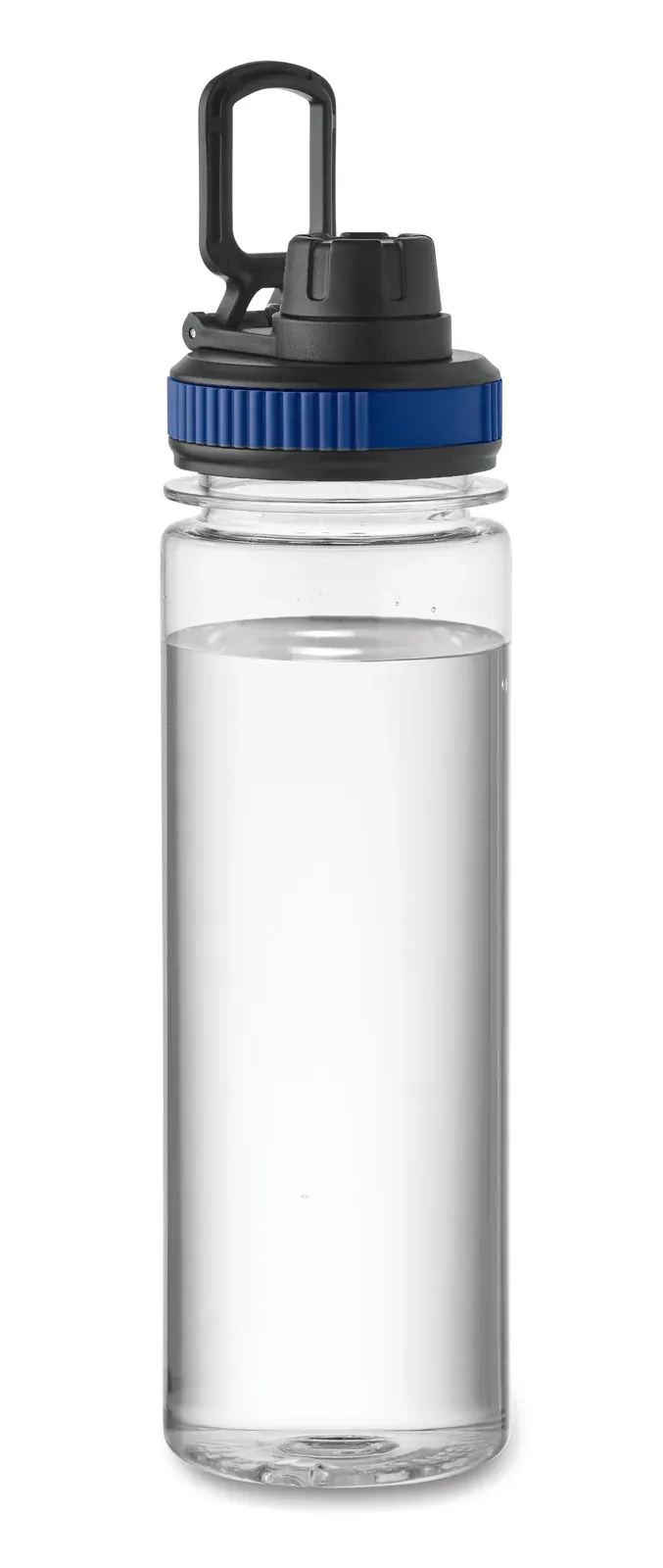 Tottle – Water Bottle in RPET with Removable Fruit Infuser with Carrying Handle and Leak Proof Lid — Blue