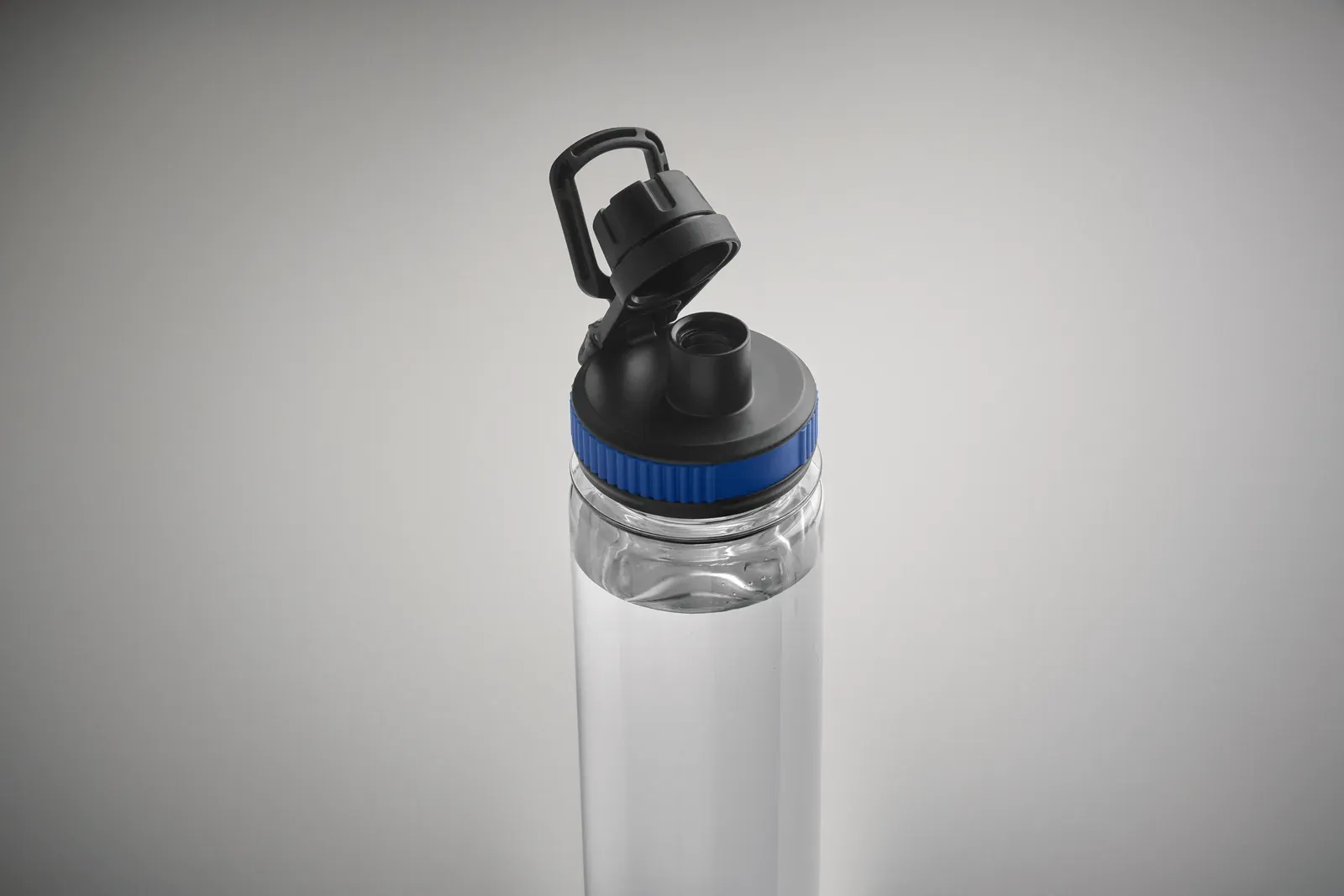 Tottle – Water Bottle in RPET with Removable Fruit Infuser with Carrying Handle and Leak Proof Lid — Blue