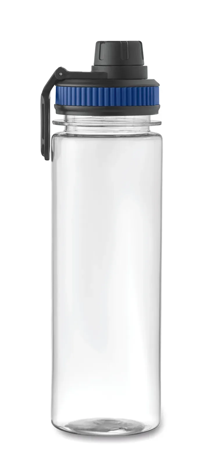 Tottle – Water Bottle in RPET with Removable Fruit Infuser with Carrying Handle and Leak Proof Lid — Blue
