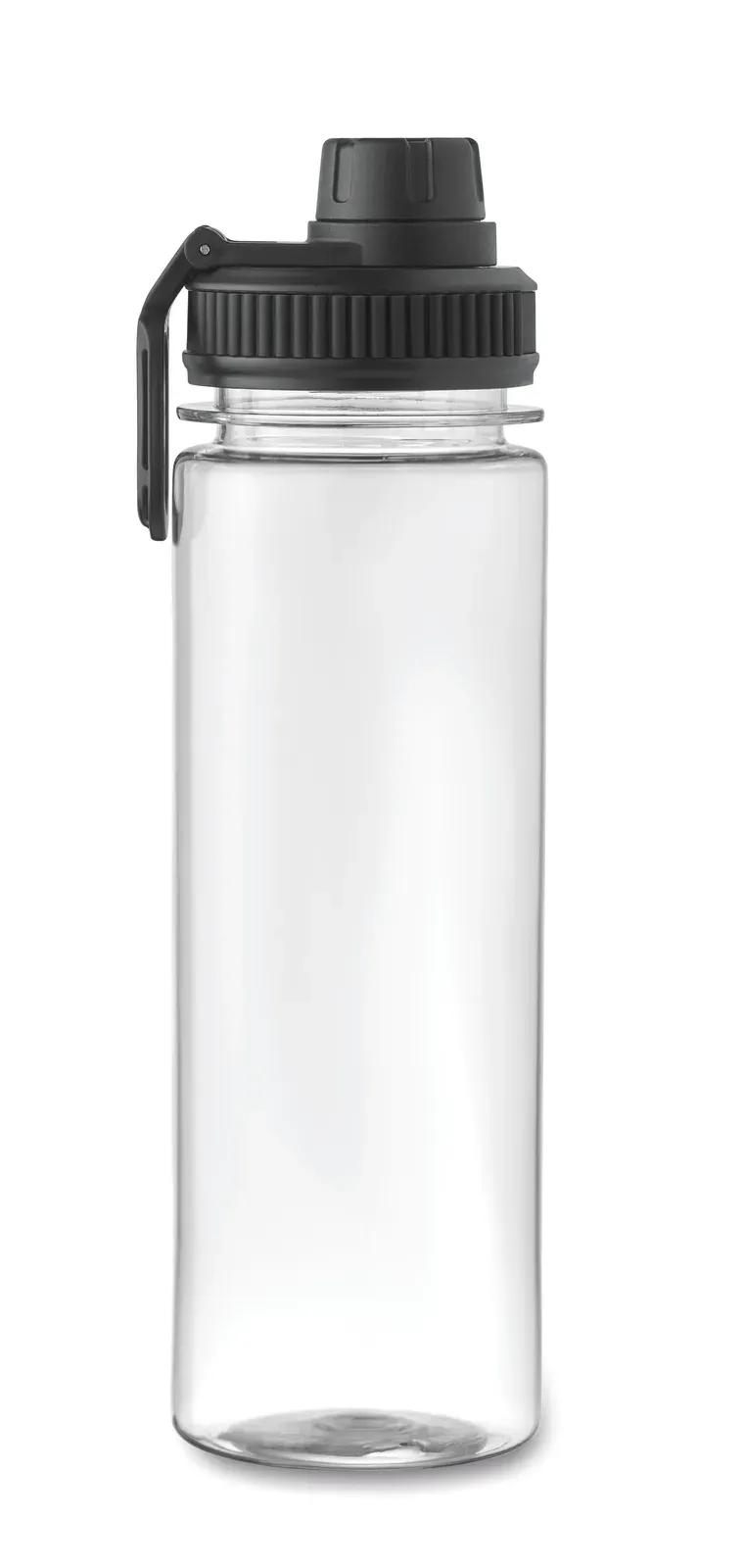 Tottle – Water Bottle in RPET with Removable Fruit Infuser with Carrying Handle and Leak Proof Lid — Black
