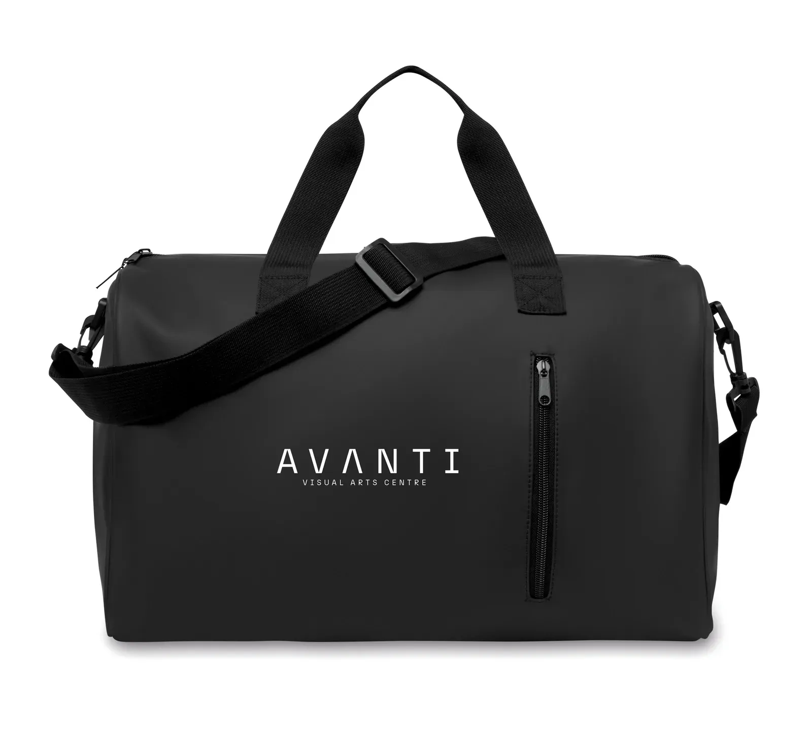 RPET Duffle Bag Camp with Zippered Pocket 44X27X28 cm MO2576 — Black
