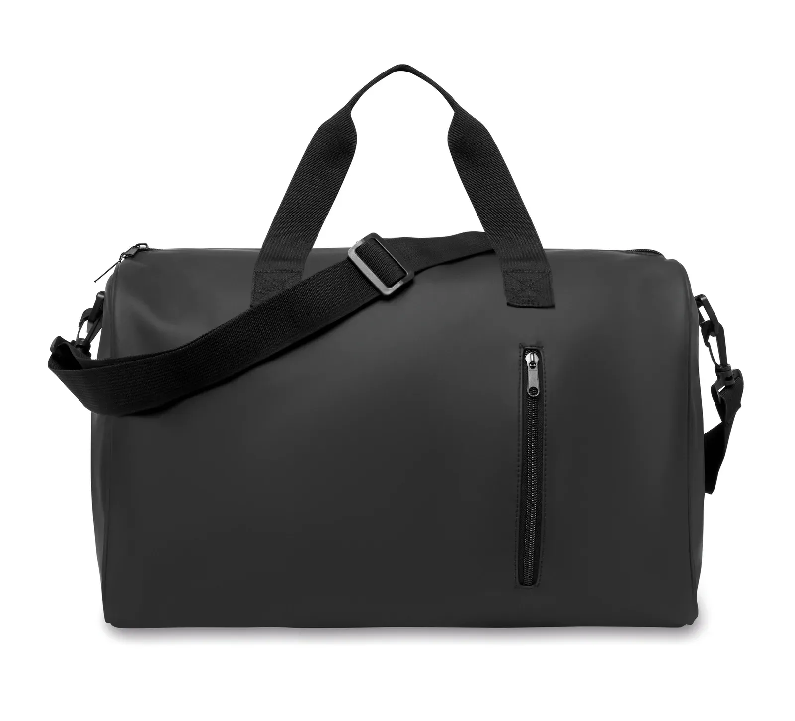 RPET Duffle Bag Camp with Zippered Pocket 44X27X28 cm MO2576 — Black