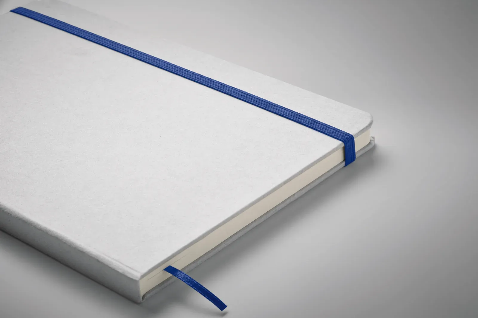 Route White A5 Recycled Carton Notebook – Colour-Reveal Laser Engraving, 160-Page Refill — Blue