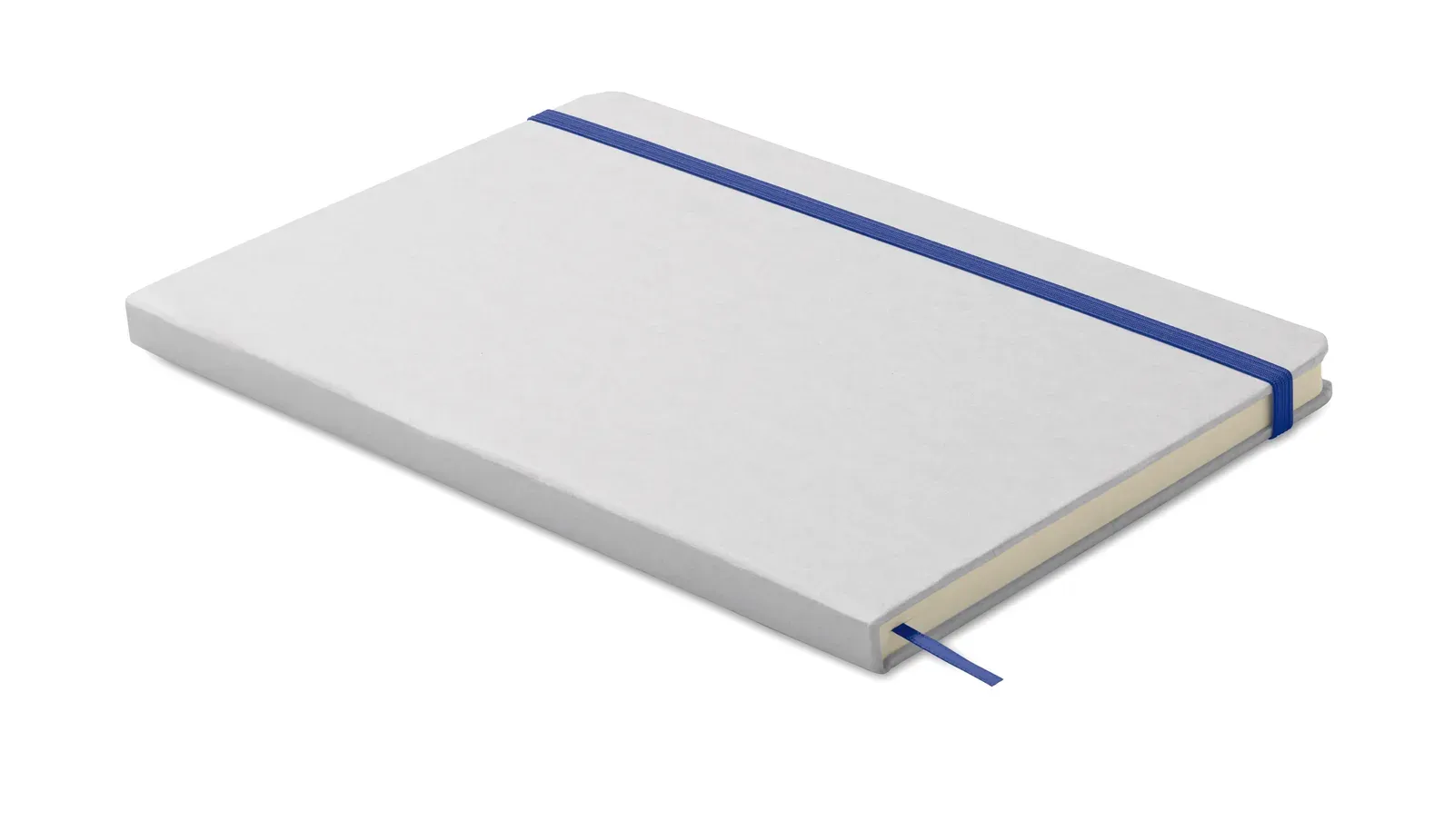 Route White A5 Recycled Carton Notebook – Colour-Reveal Laser Engraving, 160-Page Refill — Blue