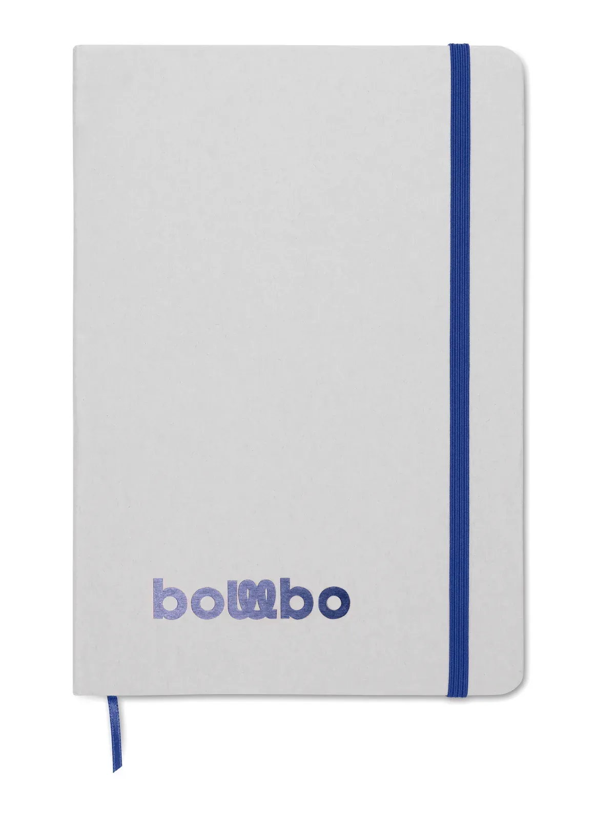 Route White A5 Recycled Carton Notebook – Colour-Reveal Laser Engraving, 160-Page Refill — Blue