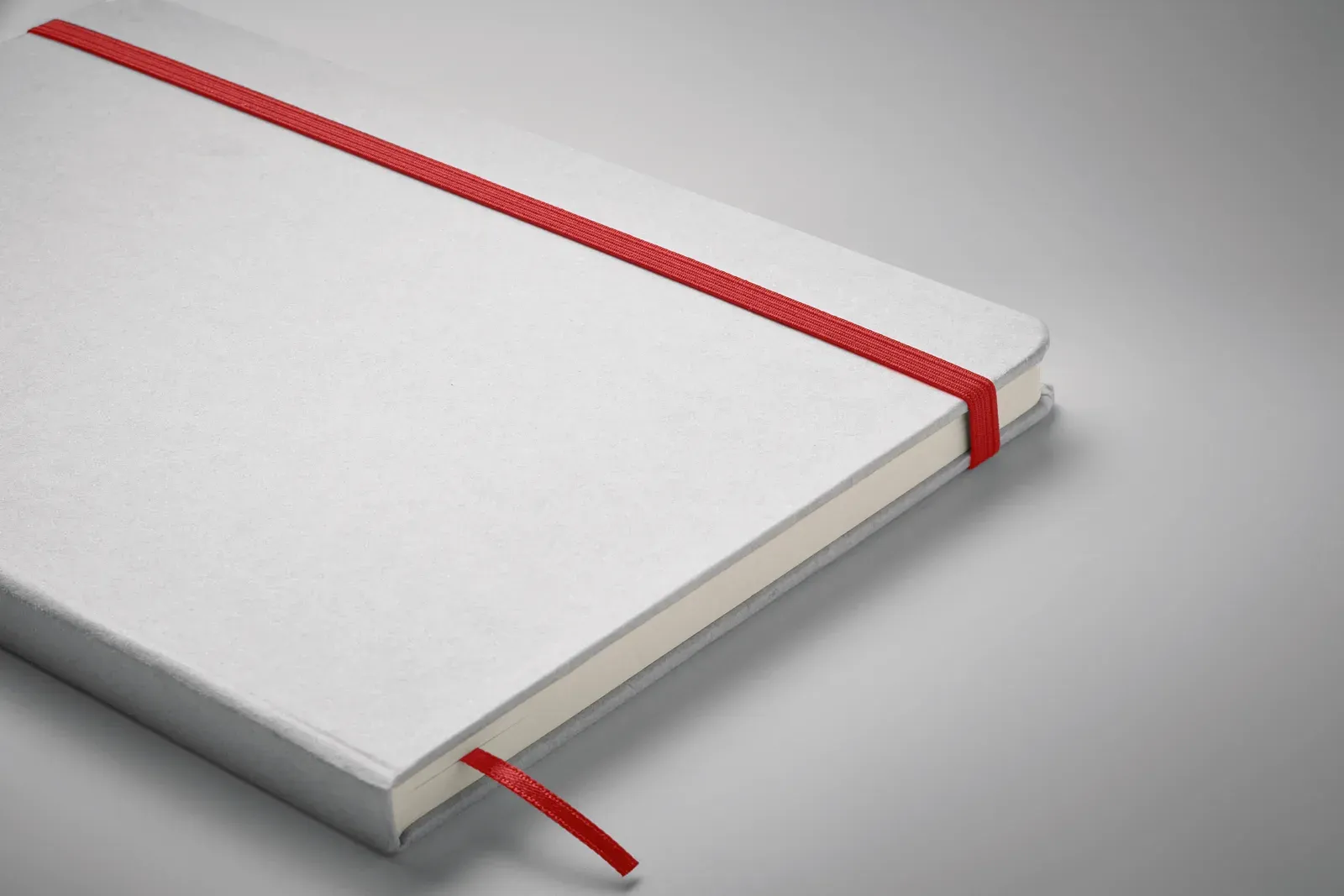 Route White A5 Recycled Carton Notebook – Colour-Reveal Laser Engraving, 160-Page Refill — Red