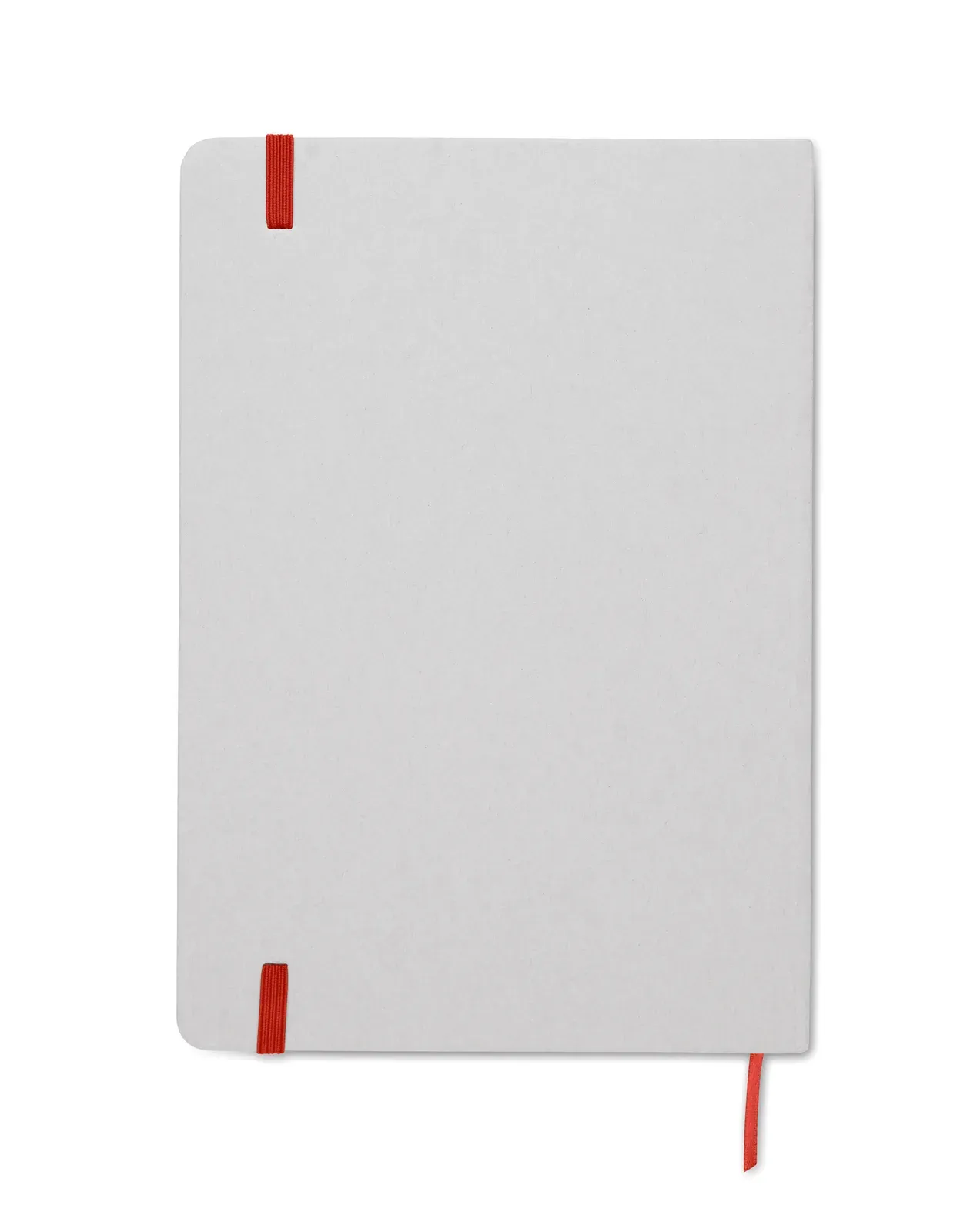 Route White A5 Recycled Carton Notebook – Colour-Reveal Laser Engraving, 160-Page Refill — Red