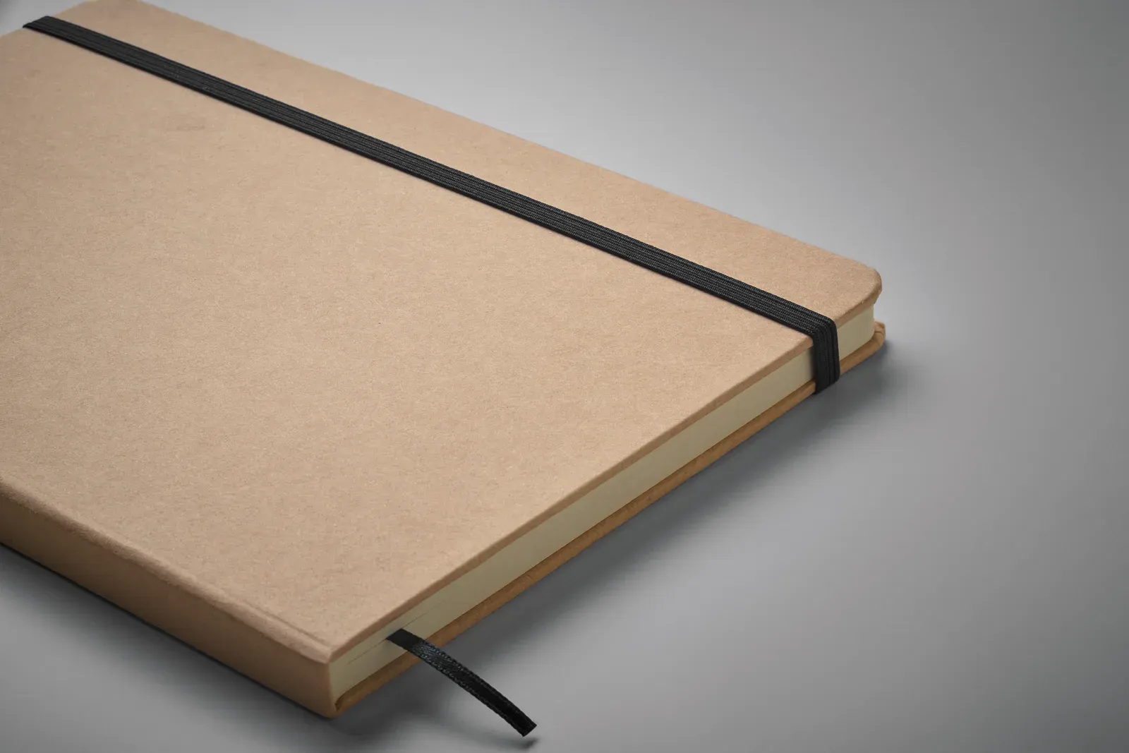 Route A5 Recycled Carton Notebook – Colour-Reveal Laser Engraving, FSC-Certified Refill — Black