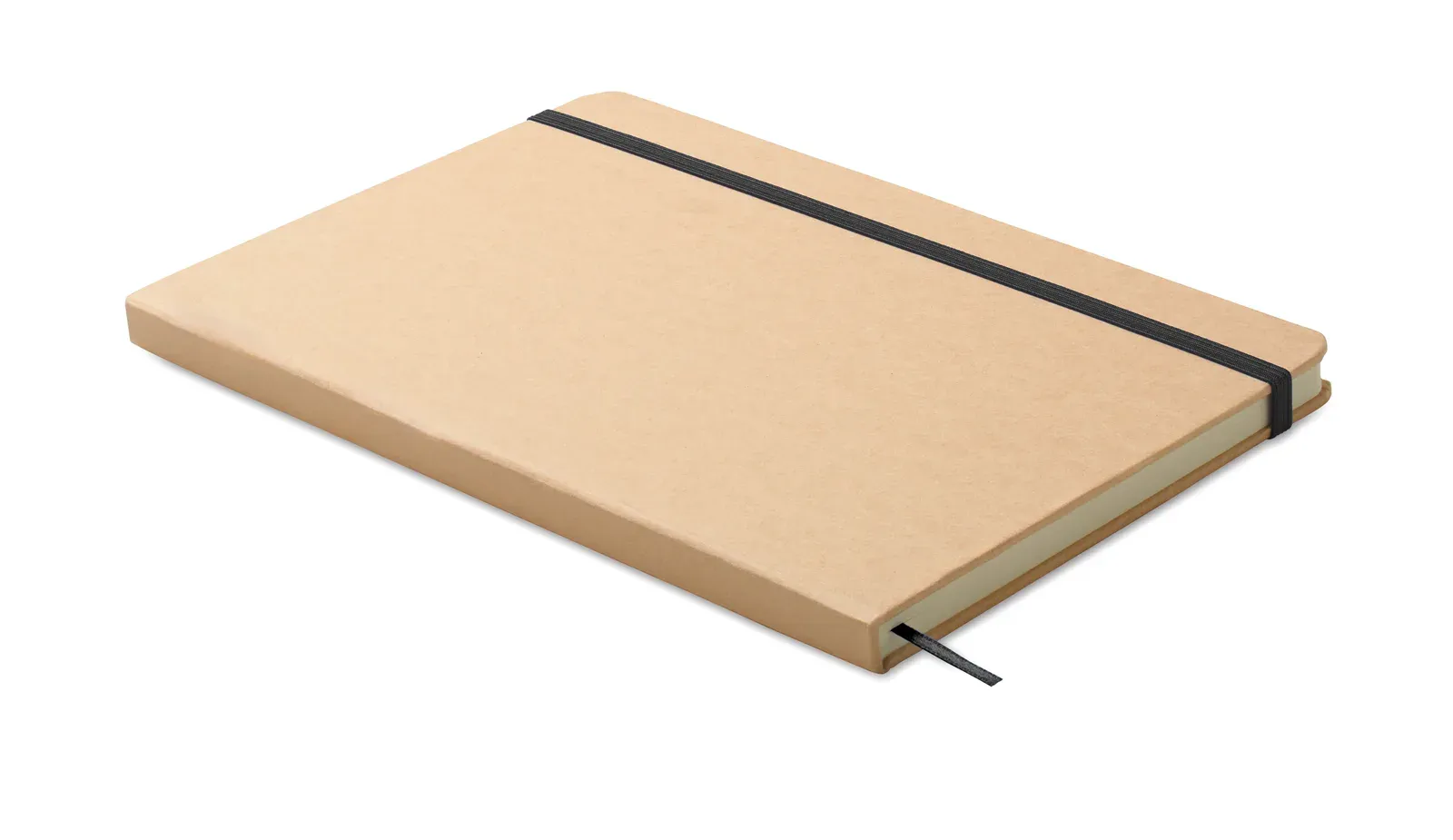 Route A5 Recycled Carton Notebook – Colour-Reveal Laser Engraving, FSC-Certified Refill — Black