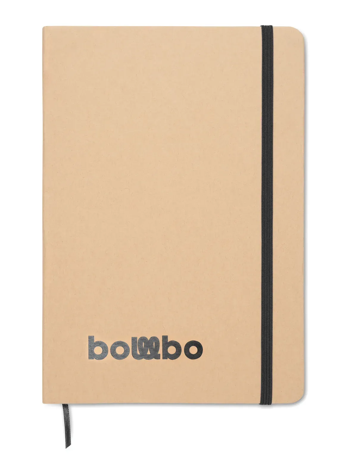 Route A5 Recycled Carton Notebook – Colour-Reveal Laser Engraving, FSC-Certified Refill — Black