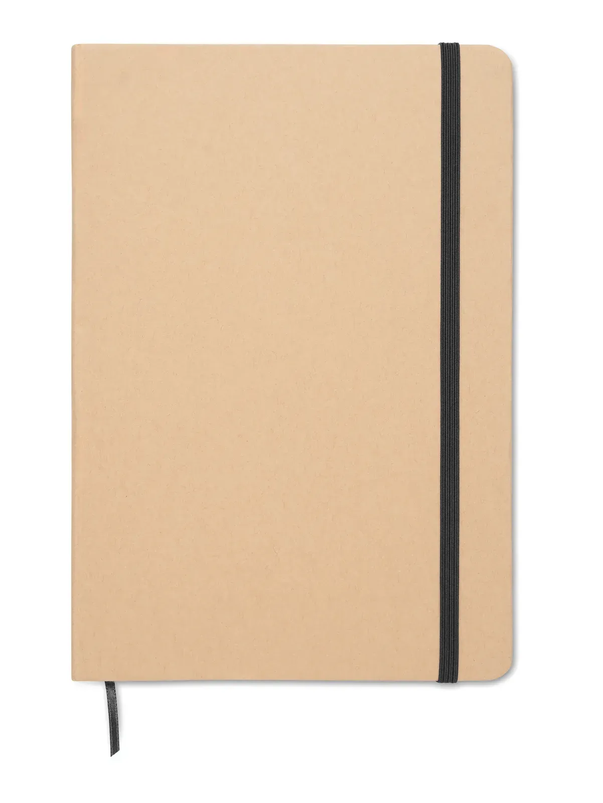 Route A5 Recycled Carton Notebook – Colour-Reveal Laser Engraving, FSC-Certified Refill — Black
