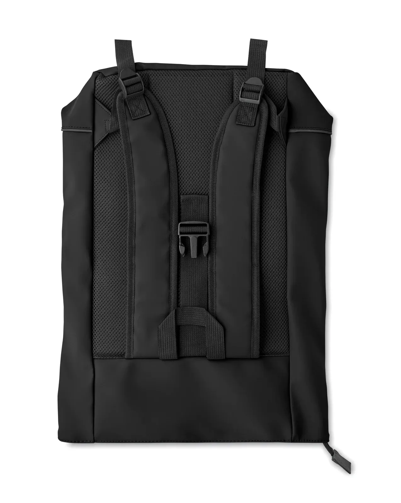 RPET Laptop Backpack Laptosa with Zippered Pocket 40X12X54 cm — Black