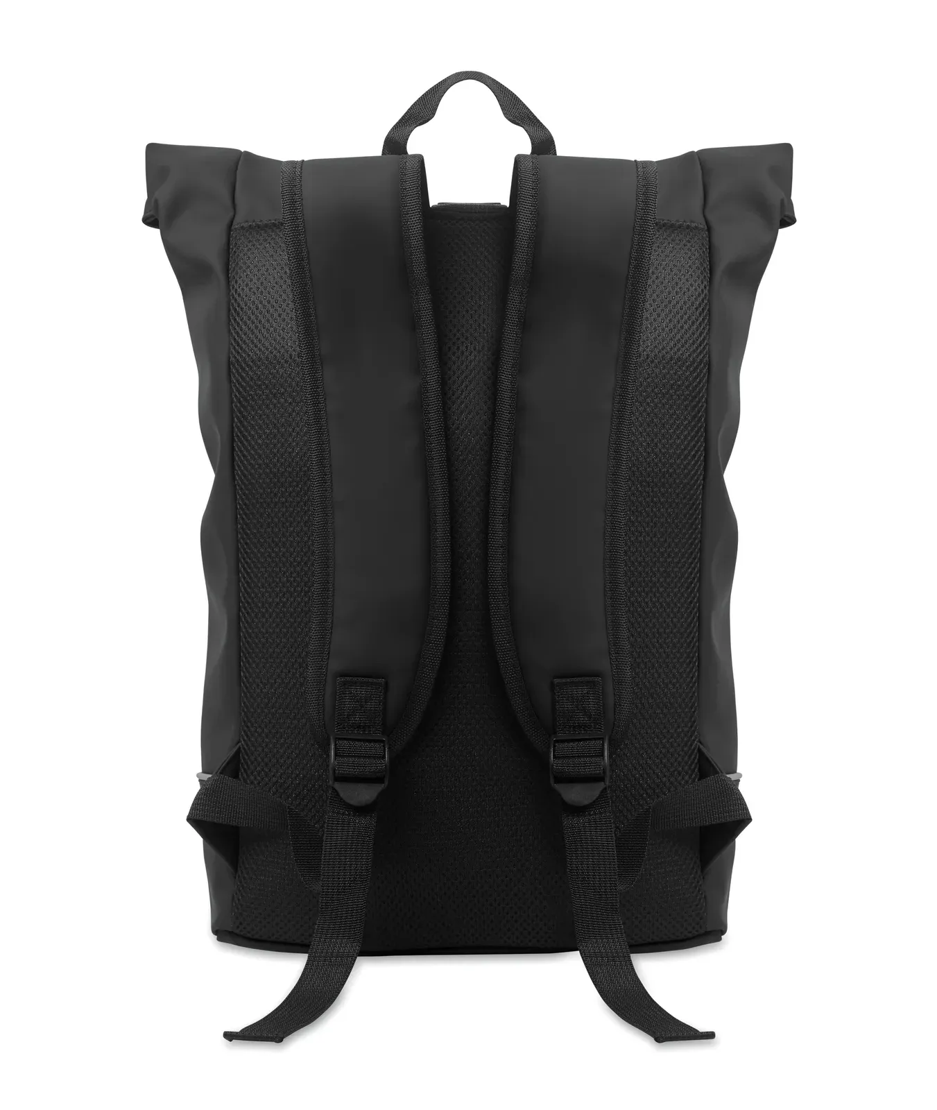 RPET Laptop Backpack Laptosa with Zippered Pocket 40X12X54 cm — Black