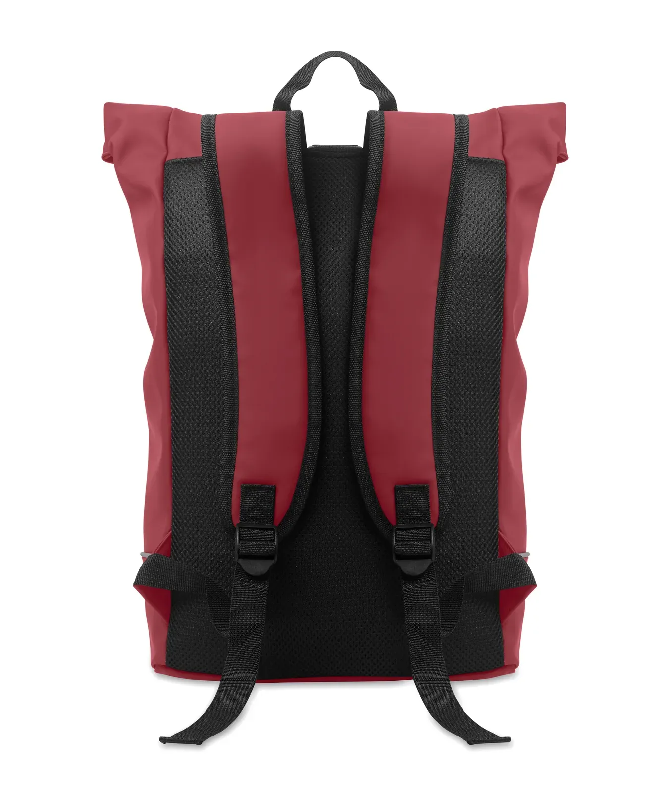 RPET Laptop Backpack Laptosa with Zippered Pocket 40X12X54 cm — Burgundy