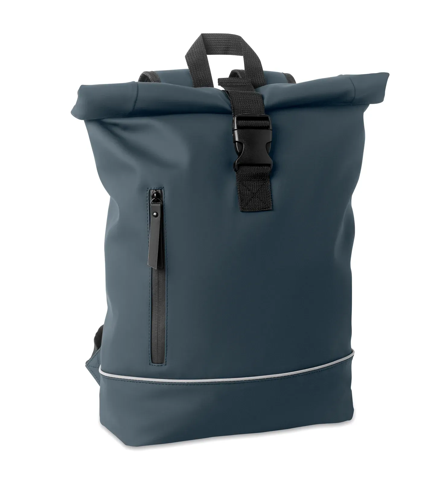 RPET Laptop Backpack Laptosa with Zippered Pocket 40X12X54 cm — French Navy