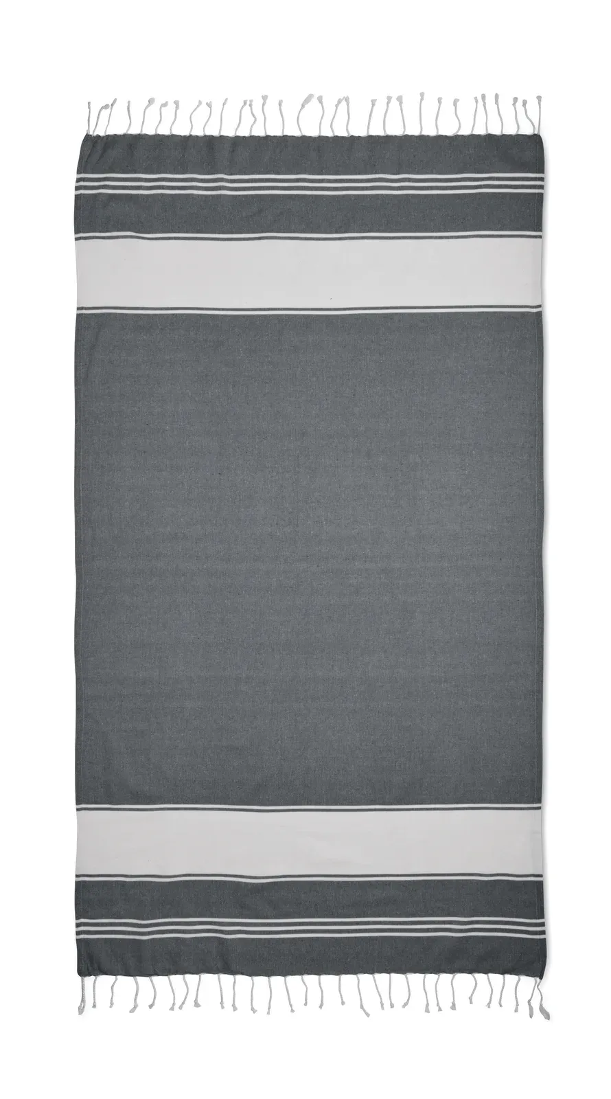 Hamma Recycled Cotton Hammam Towel & Drawstring Bag Set — Blue