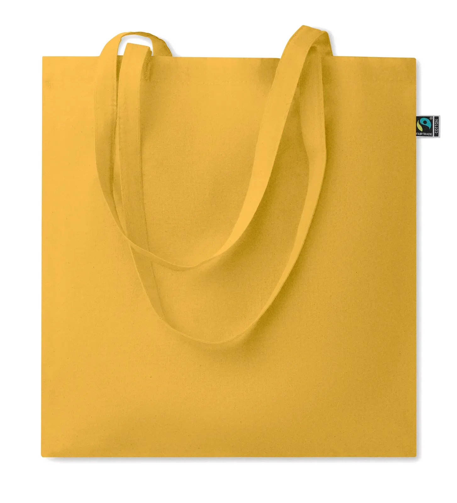 Cotton Shopping Bag Osole+ Colour with Long Handles 38X42 cm — Yellow