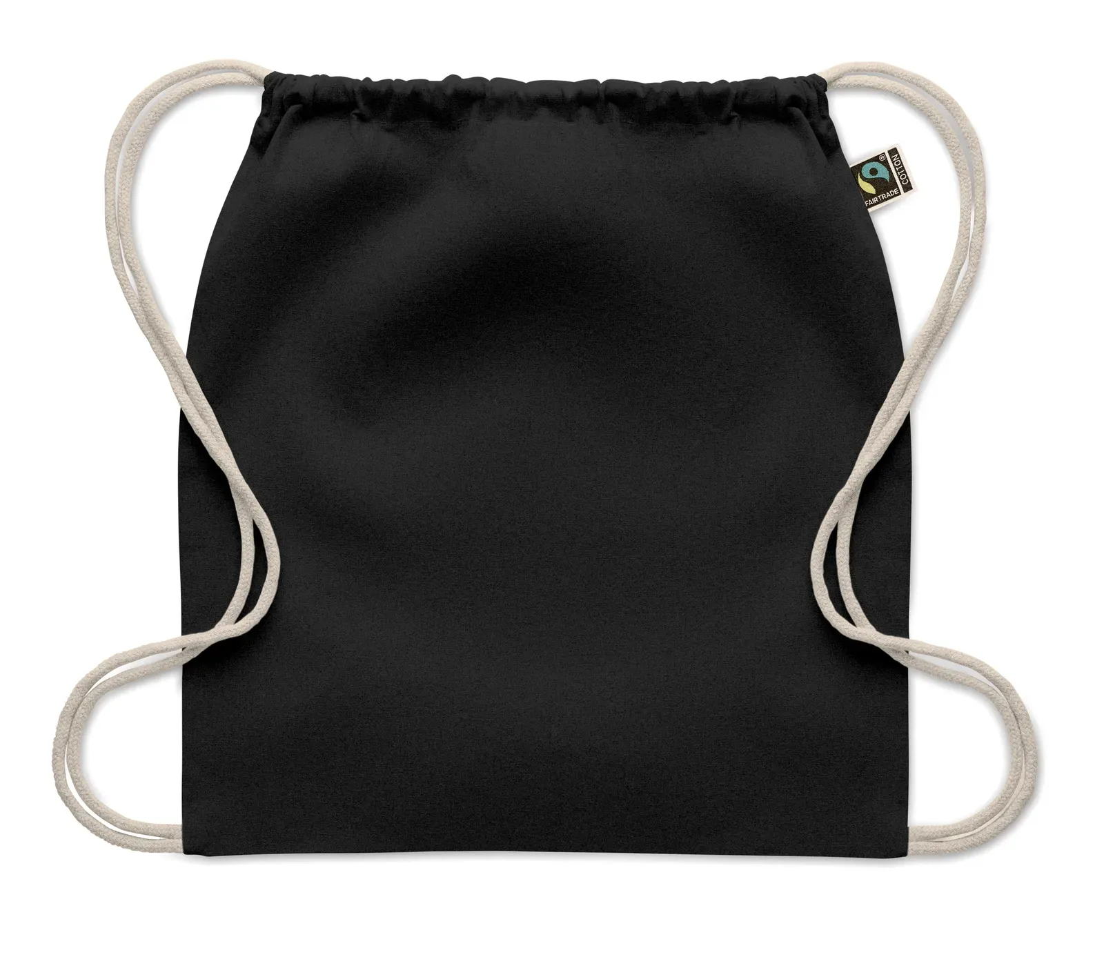 Cotton Drawstring Bag Osole Draw Colour with 180 Gr/M² 37X41 cm — Black