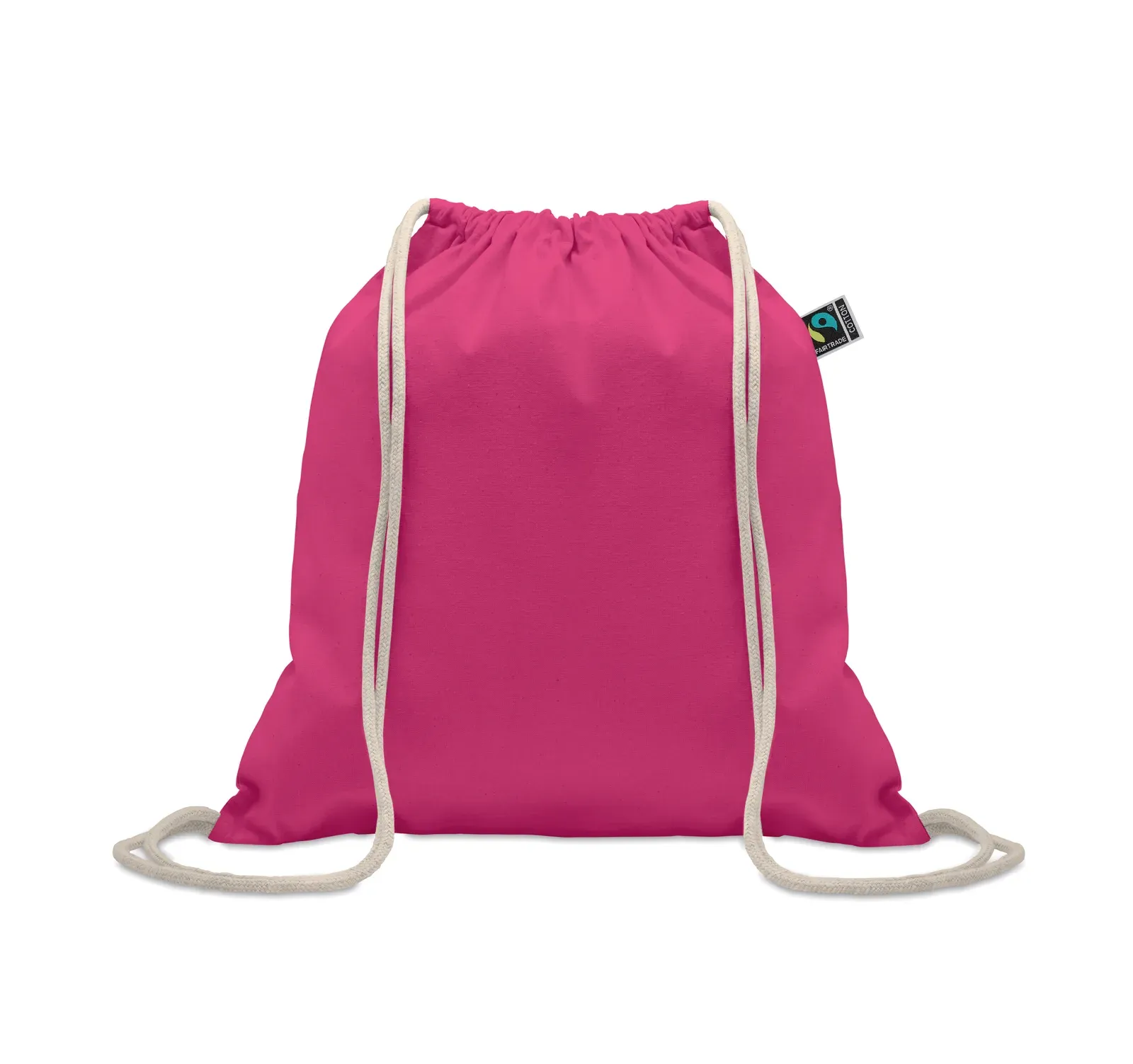 Cotton Drawstring Bag Osole Draw Colour with 180 Gr/M² 37X41 cm — Fuchsia