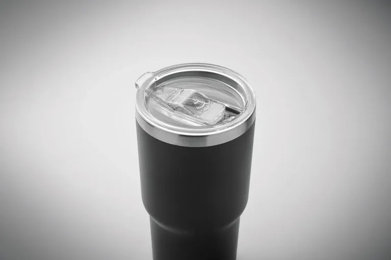 Sum – Double Wall in Recycled Stainless Steel (90% Recycled Stainless Steel and 10% Stainless Steel) Tumbler with PP Lid