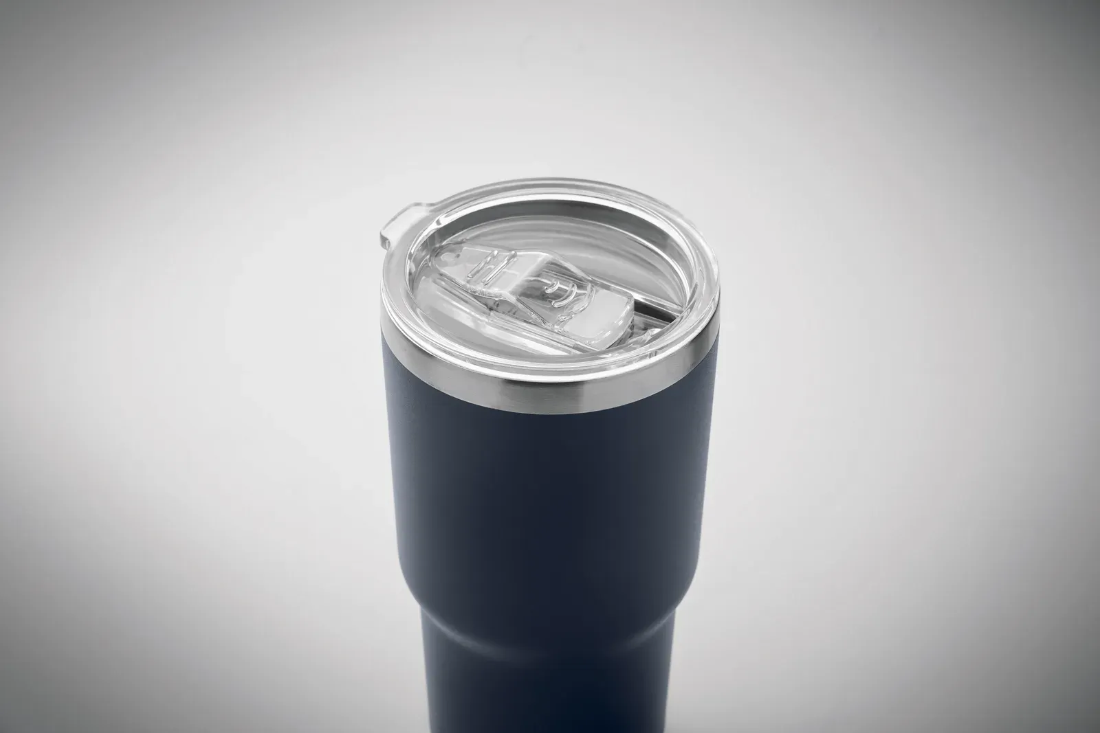 Sum – Double Wall in Recycled Stainless Steel (90% Recycled Stainless Steel and 10% Stainless Steel) Tumbler with PP Lid — French Navy