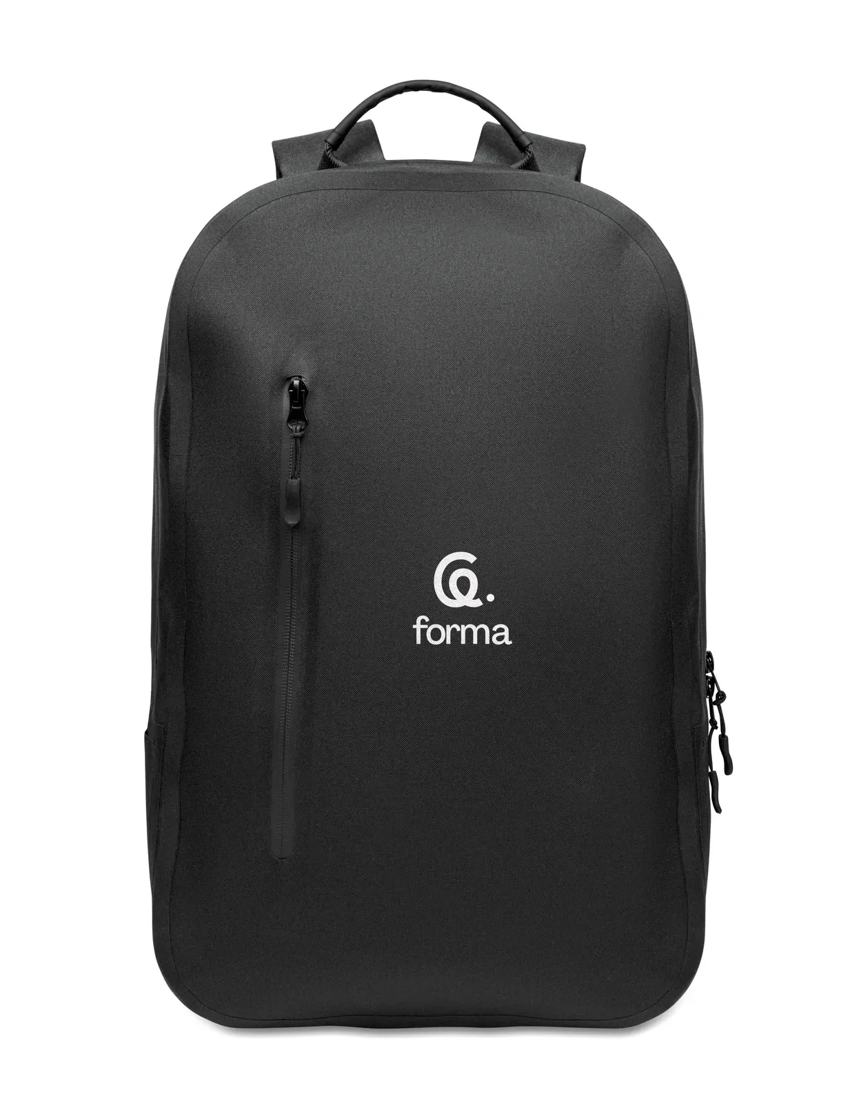 RPET Laptop Backpack Brenna with Zippered Pocket 32X15,5X47,5 cm — Black