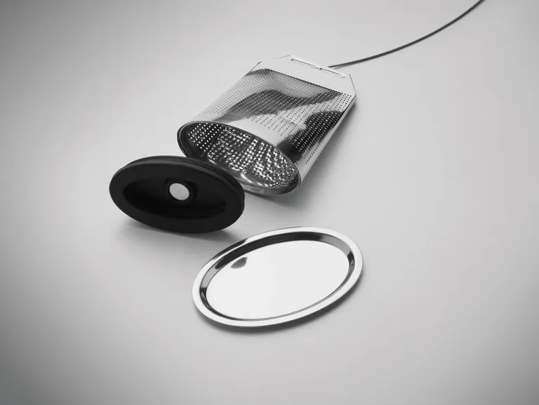 Teafuser – Stainless Steel Tea Infuser in Teabag Shape with Plate; Large Tea Strainer with Silicone Handle