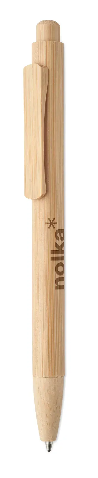 Mambo All-Bamboo Push Button Pen — Wood
