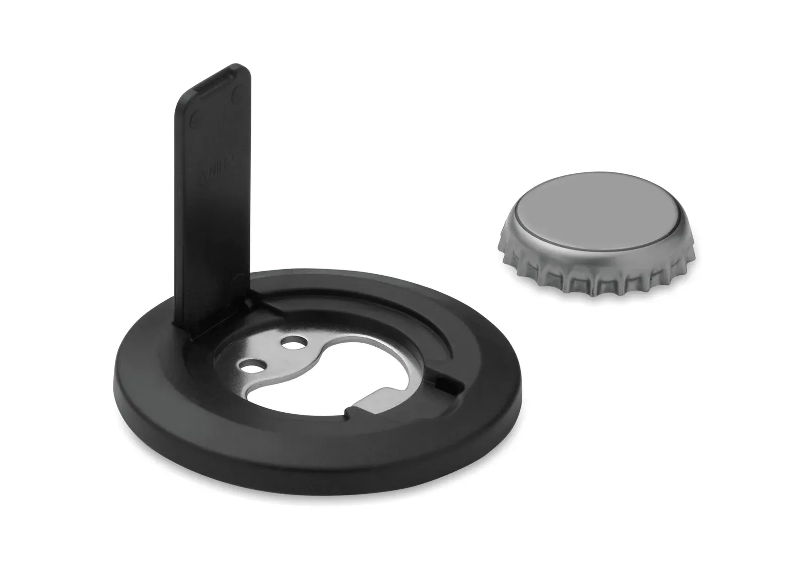 Dosenuno Magnetic Phone Holder & Stand with Bottle Opener — Black