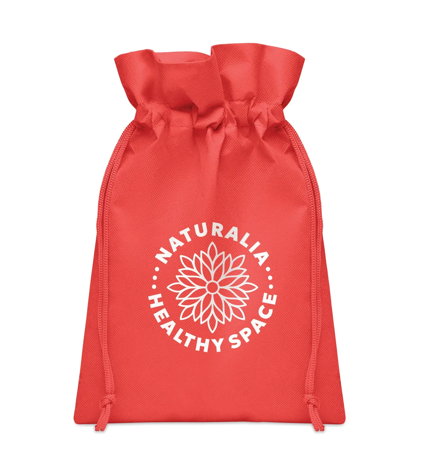 RPET Bag Okurimono with 80 Gr/M² approx. 20x30 cm. Size 20X30 cm — Red