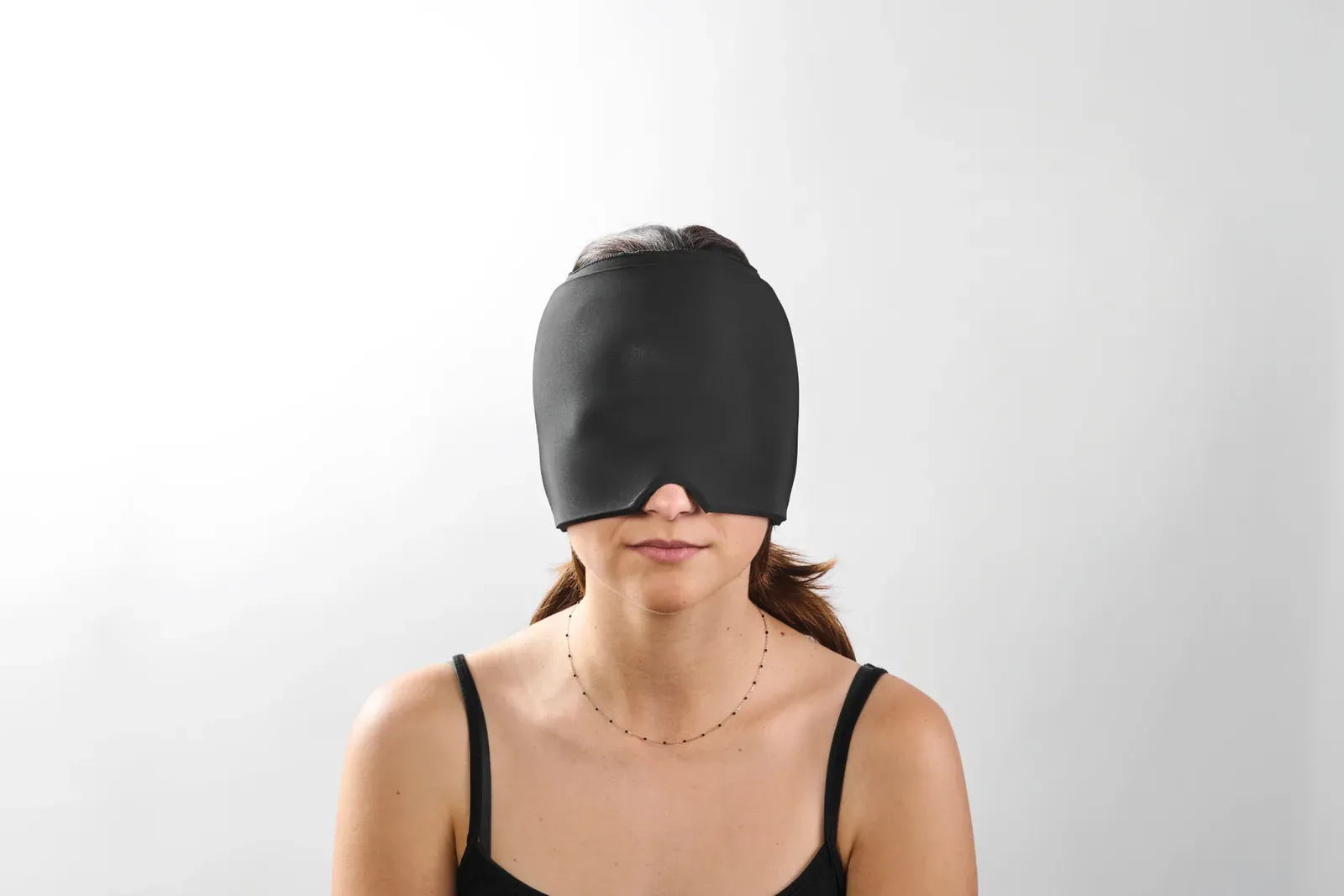 Hotnod Hot & Cold Compress Relief Cap Adjustable Lycra — Black