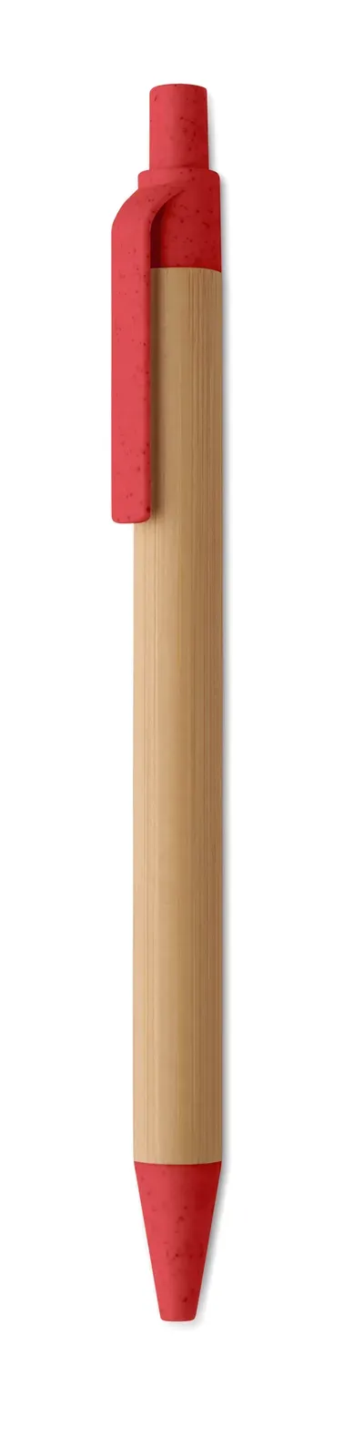 Itea Colour Bamboo & Wheat Straw Pen – FSC-Certified — Red