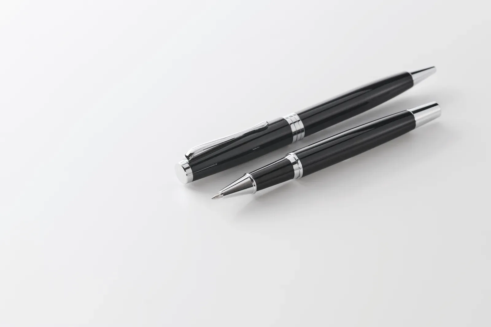 Lyon Set Recycled Stainless Steel Pen Duo – Gift Boxed — Black
